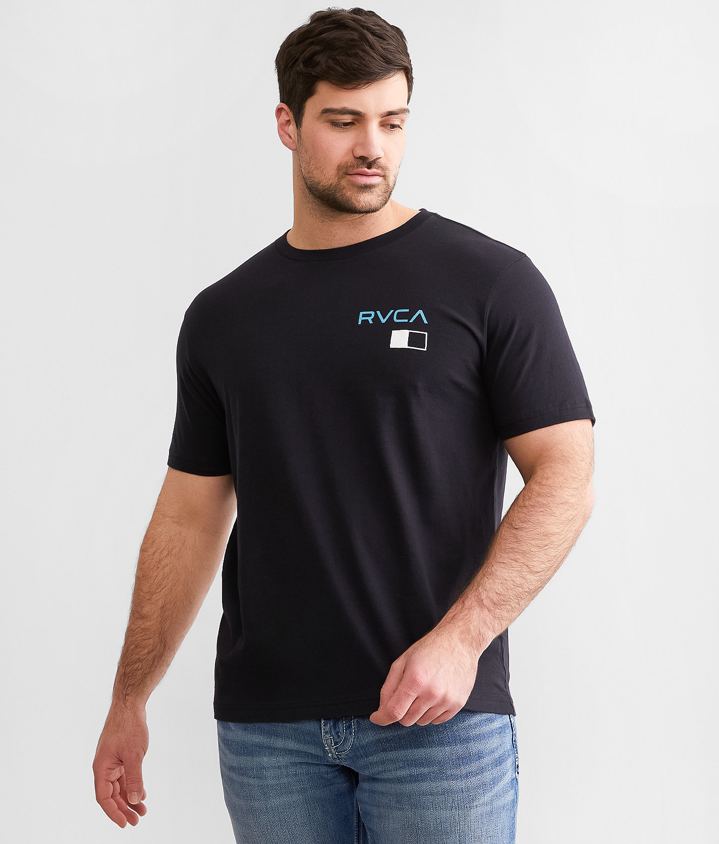 RVCA Parallel Stripes T-Shirt - Men's T-Shirts in Black