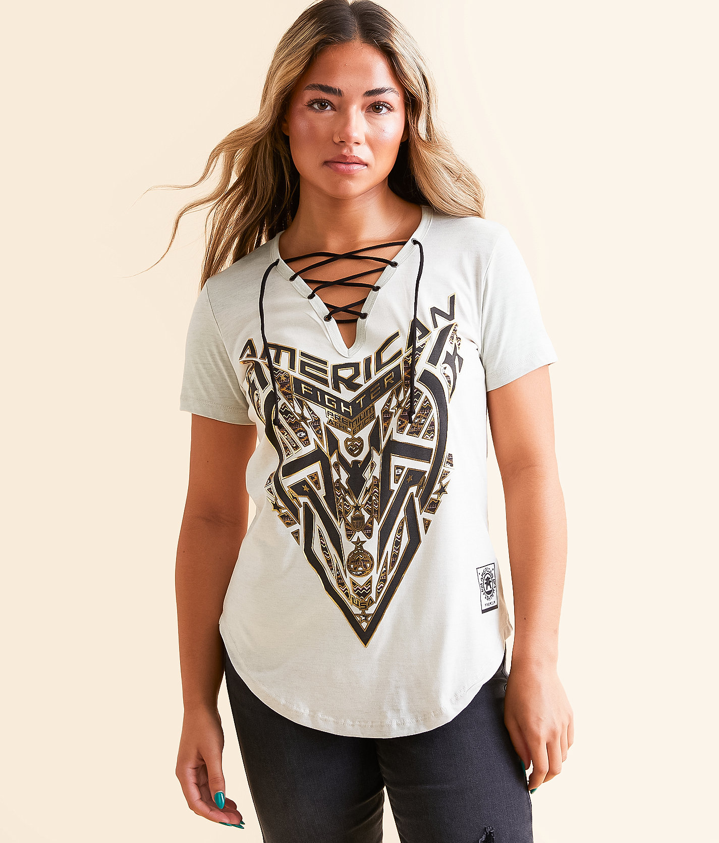 American Fighter Culver T-Shirt - Women's T-Shirts in Dirty White