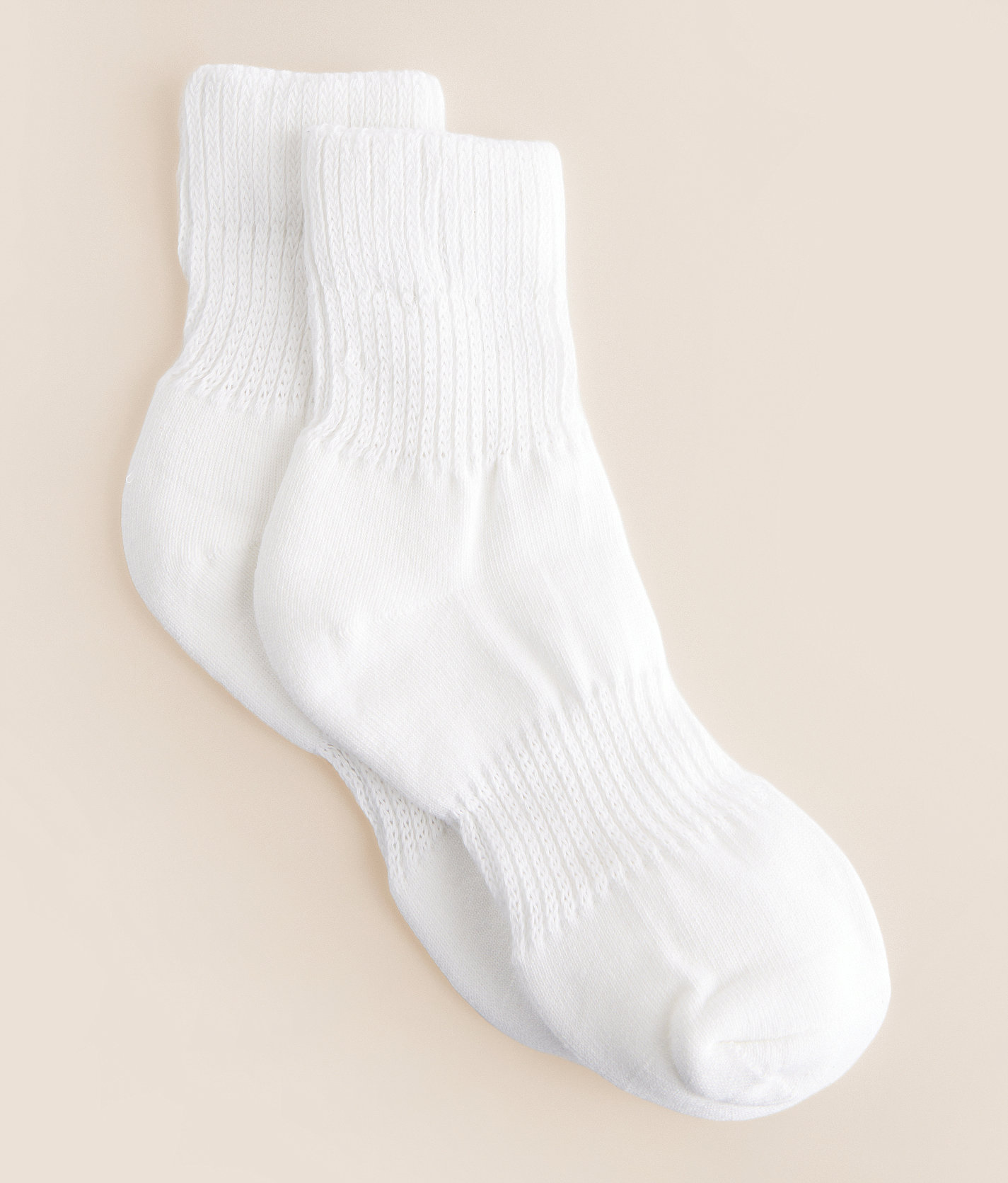 BKE Scrunch Ankle Socks - Women's Socks in White