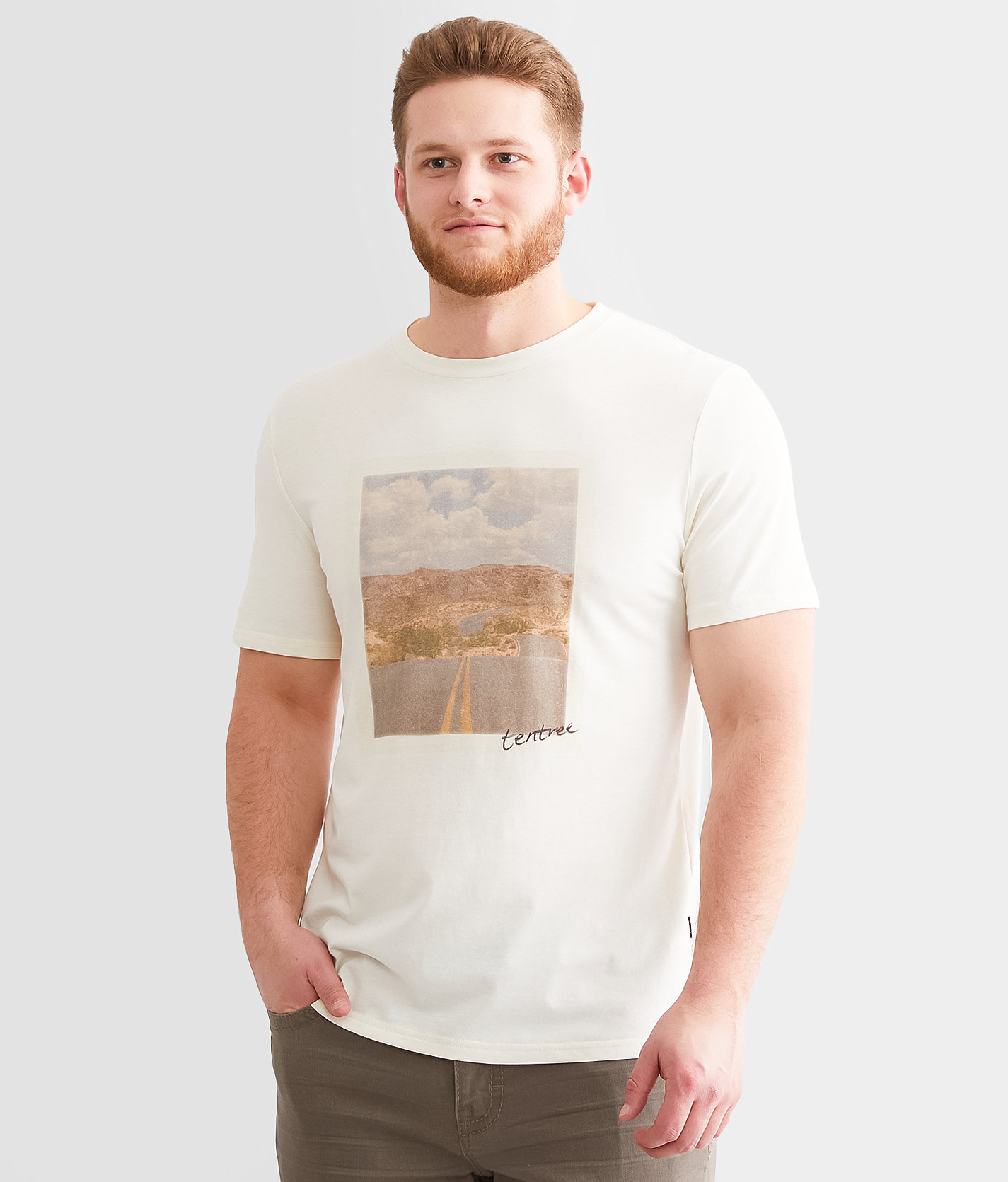 tentree Vintage Photo T-Shirt - Men's T-Shirts in Undyed Desert Road