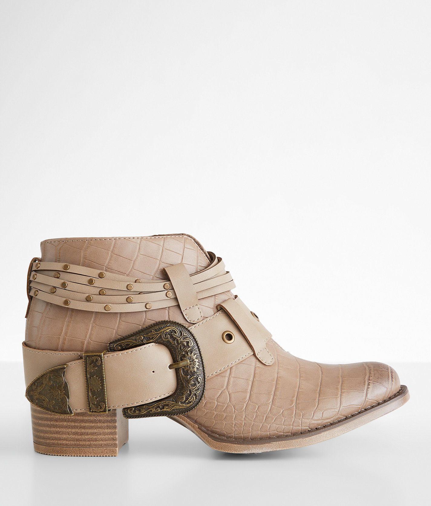Pierre Dumas Western Ankle Boot - Women's Shoes in Sand