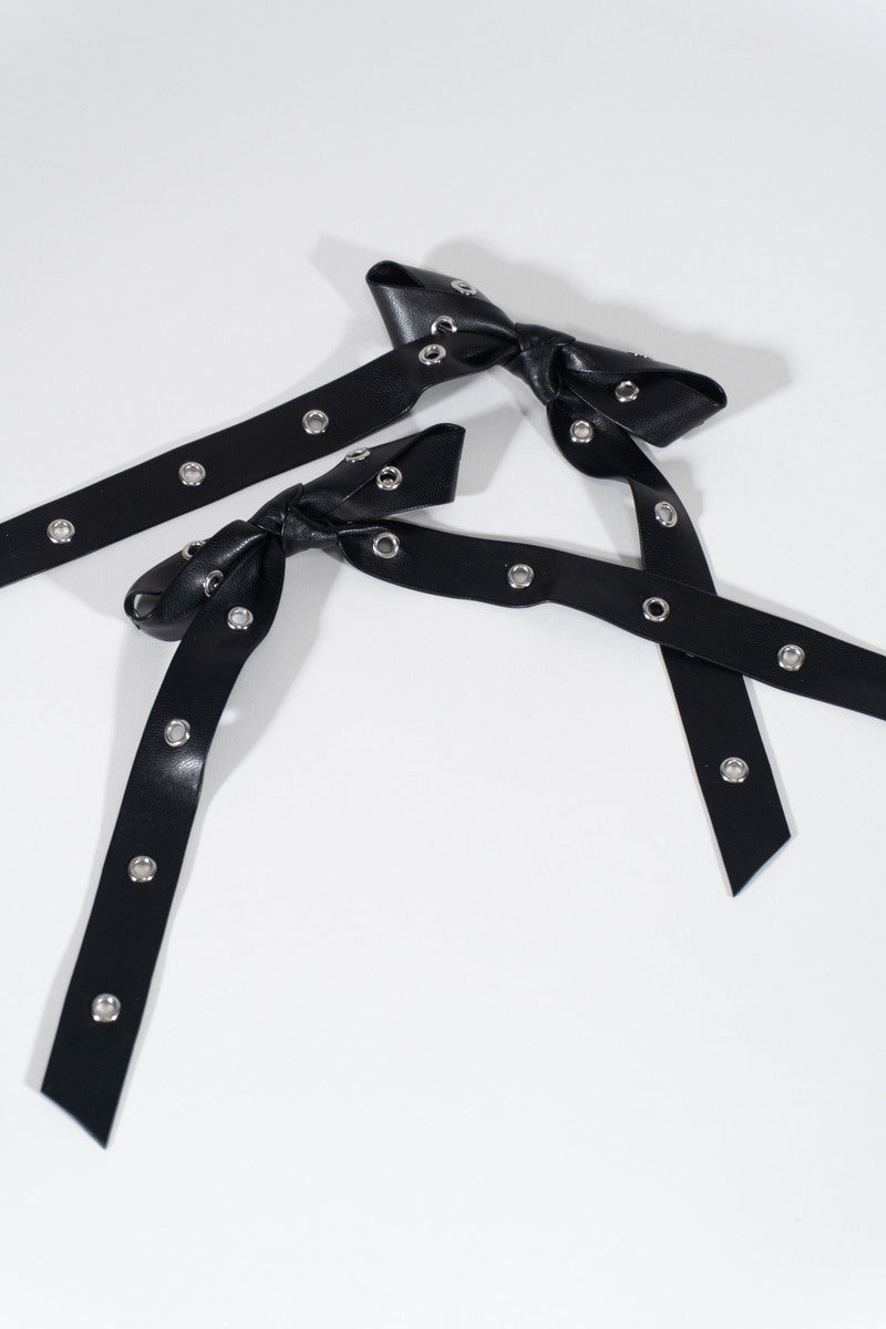 Accented Bow Hair Clips