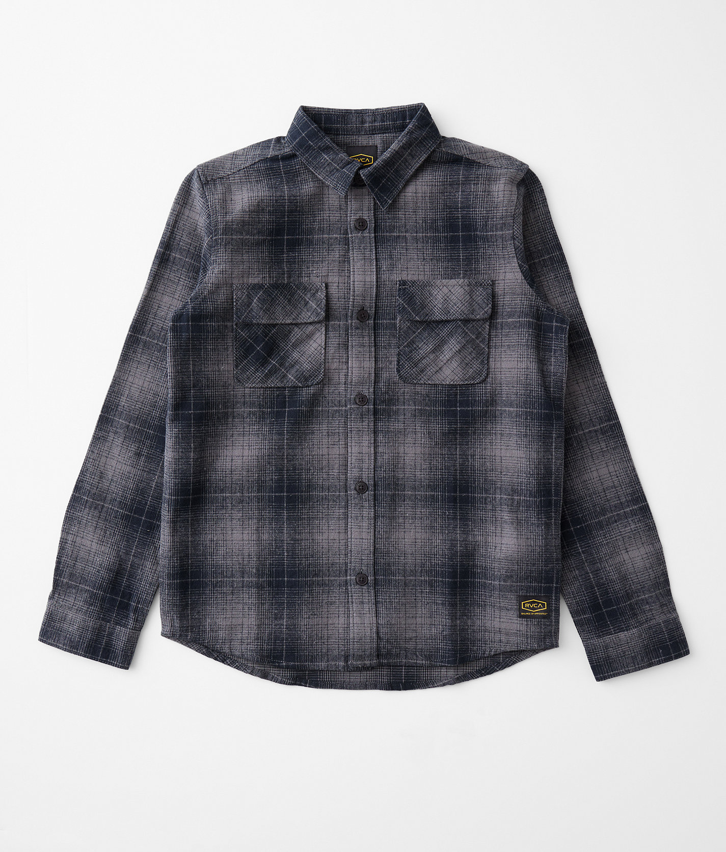 Boys - RVCA Dayshift Flannel Shirt - Boy's Shirts in RVCA Black