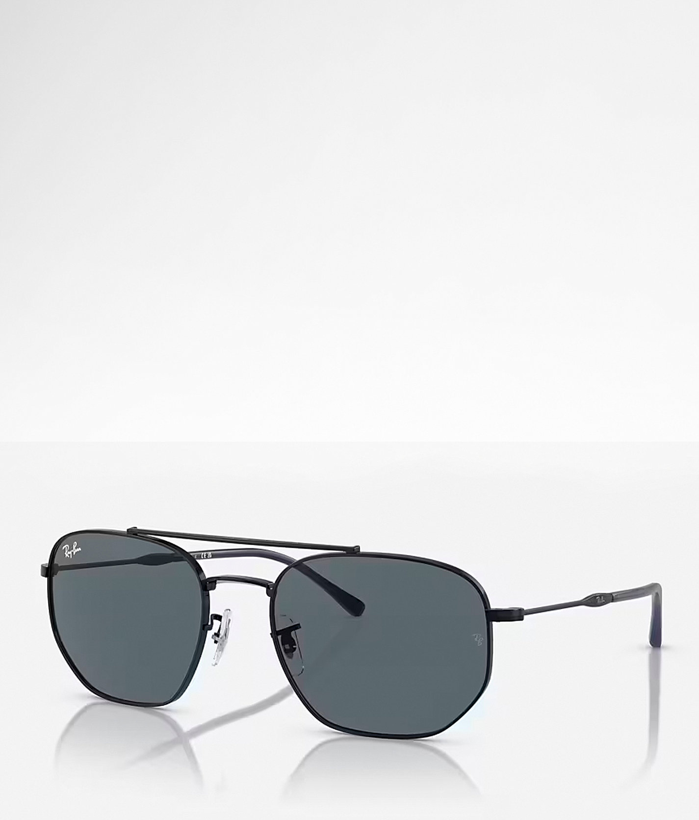 Ray-Ban® Round Aviator Sunglasses - Women's Sunglasses & Glasses in Black