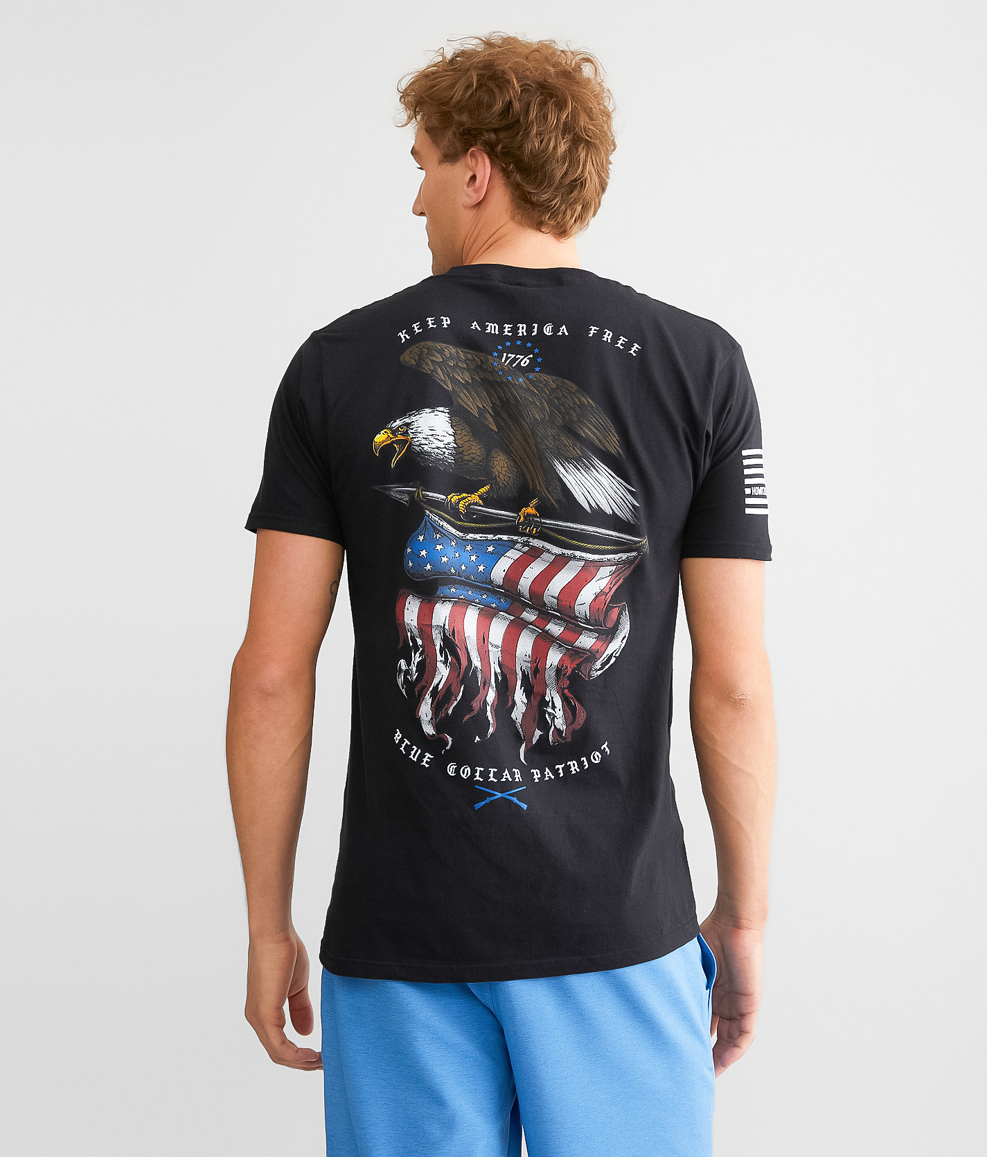 Howitzer Blue Collar Eagle T-Shirt - Men's T-Shirts in Black