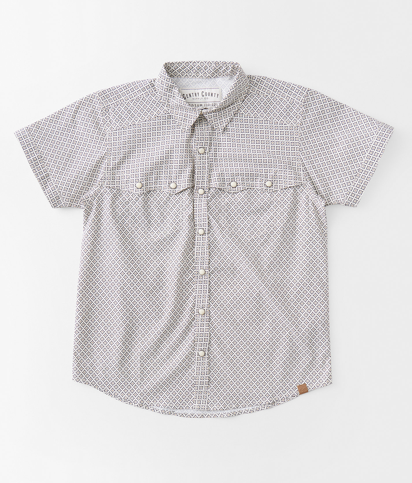 Boys - Gentry County Performance Shirt - Boy's Shirts in Cream Navy