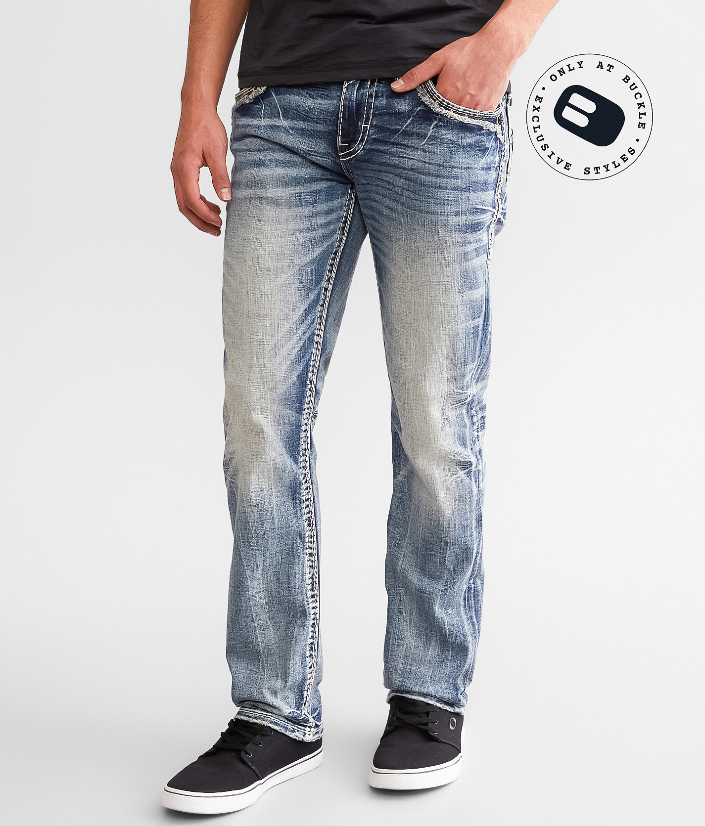 Rock Revival Kenny Slim Straight Stretch Jean - Men's Jeans in Kenny SJ203