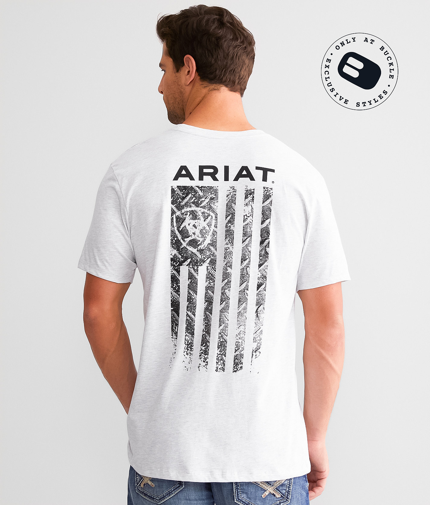 Ariat Never Fade Diamond T-Shirt - Men's T-Shirts in Ash