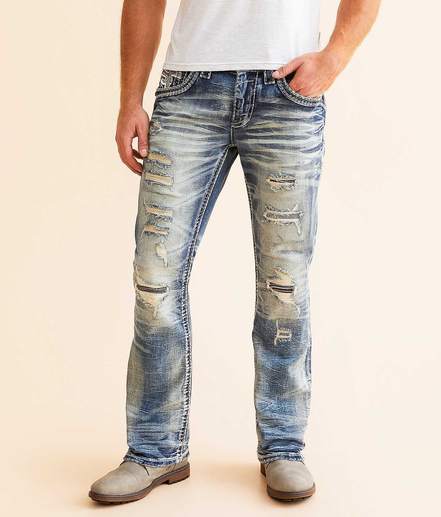 Rock Revival Brayen Slim Boot Stretch Jean - Men's Jeans in Brayen SB238