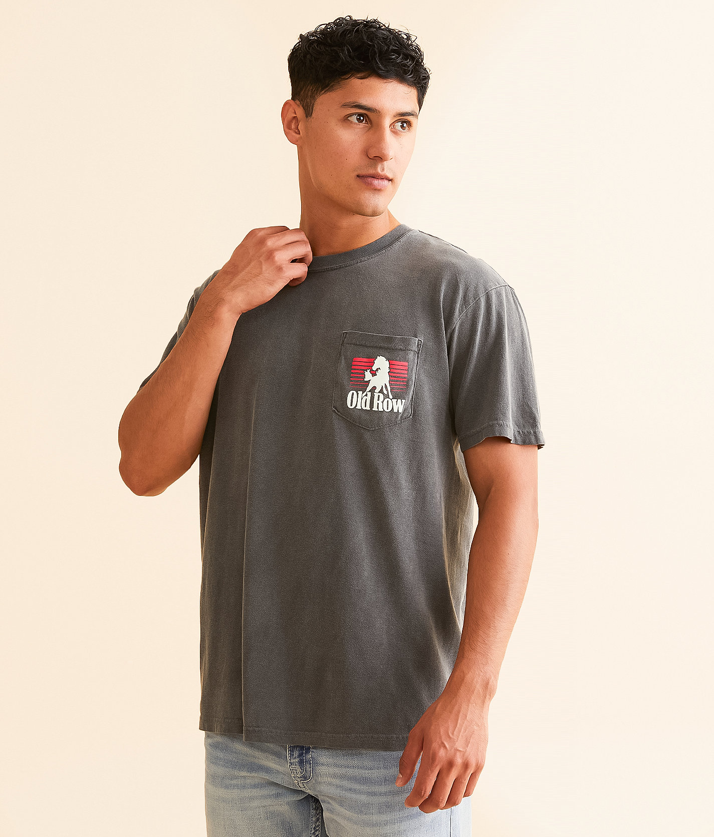 Old Row The Cowboy Skull T-Shirt - Men's T-Shirts in Pepper