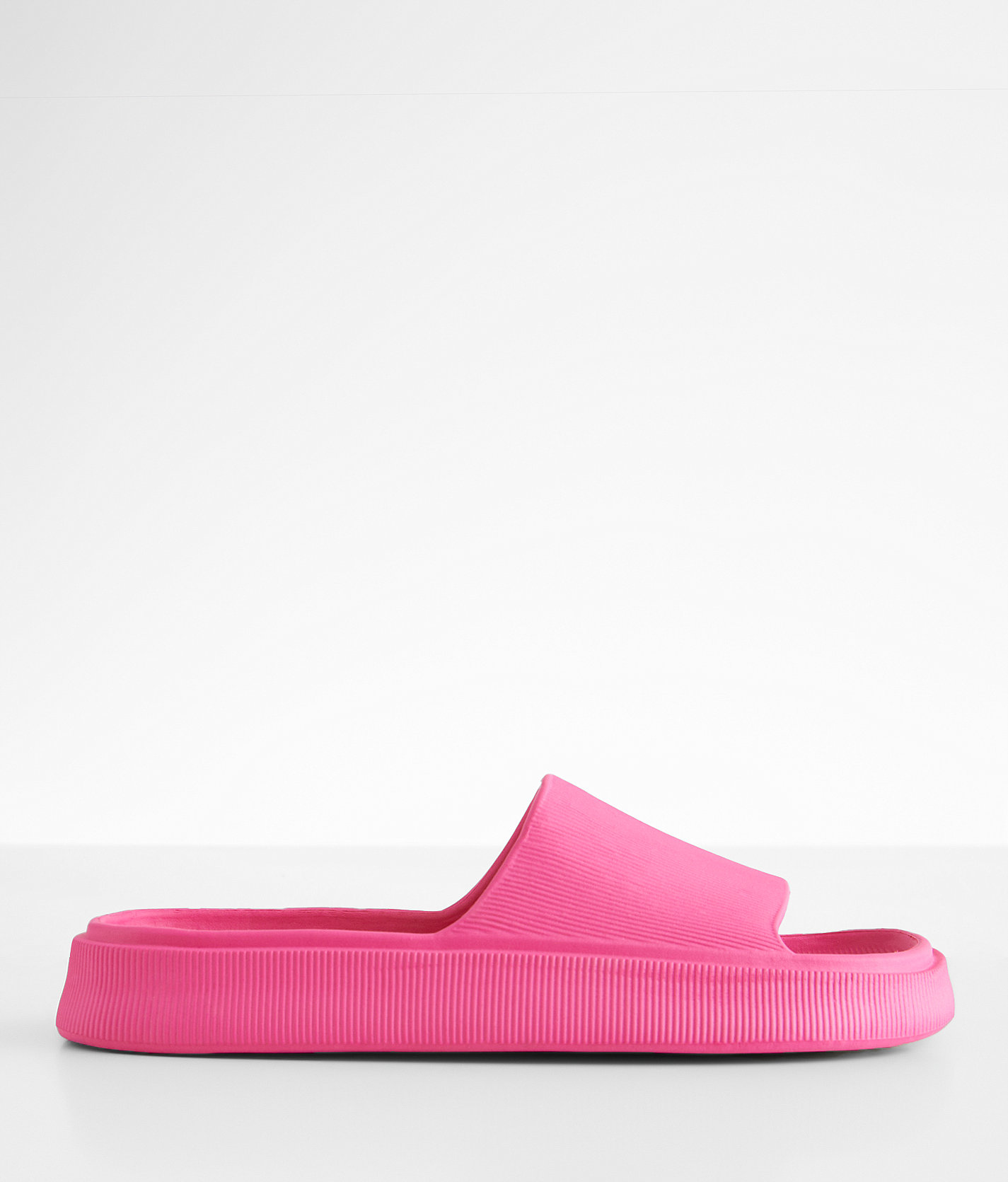 BKE Textured Slide - Women's Shoes in Fuschia
