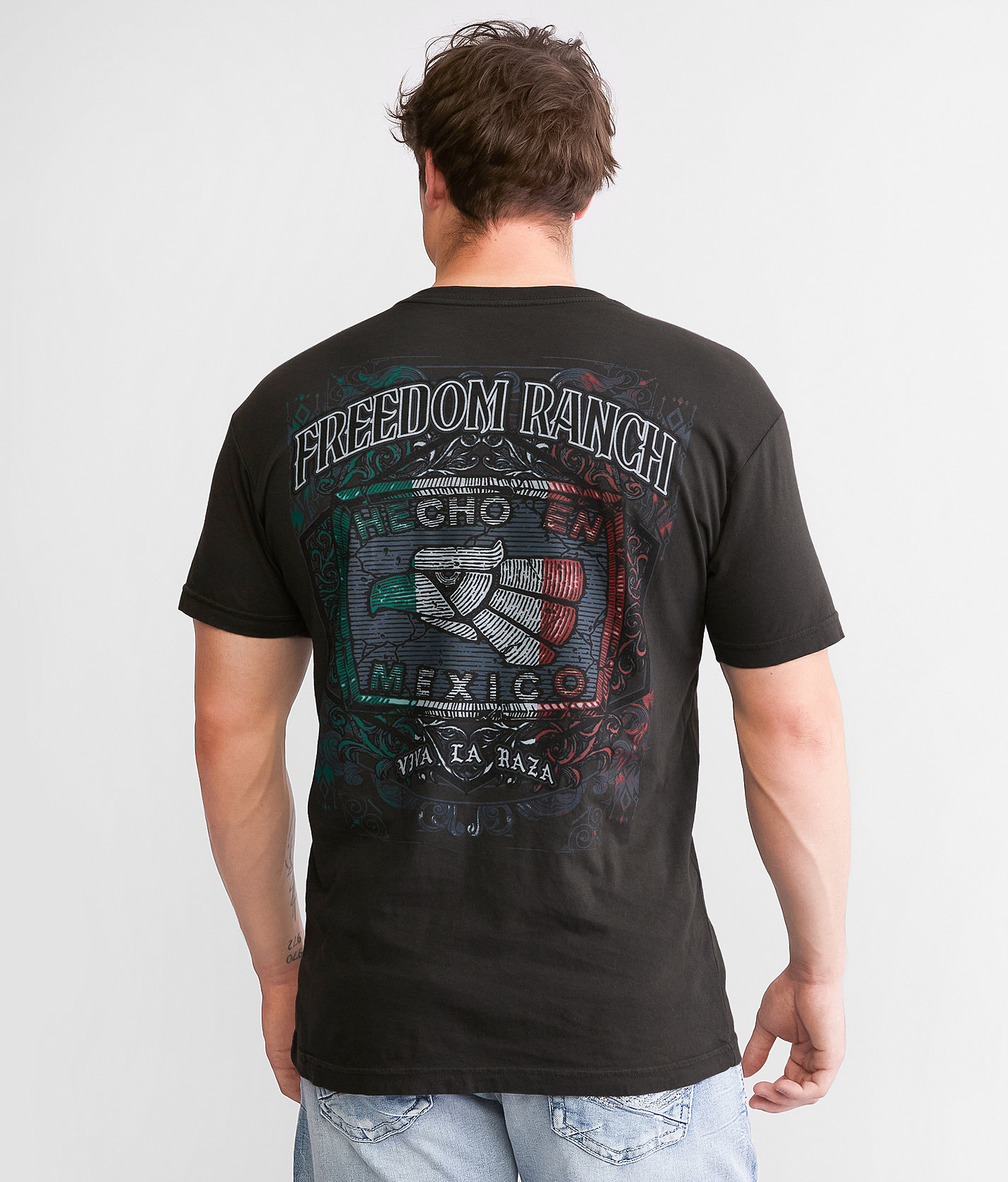 Freedom Ranch Made In Mexico T-Shirt - Men's T-Shirts in Vintage Black