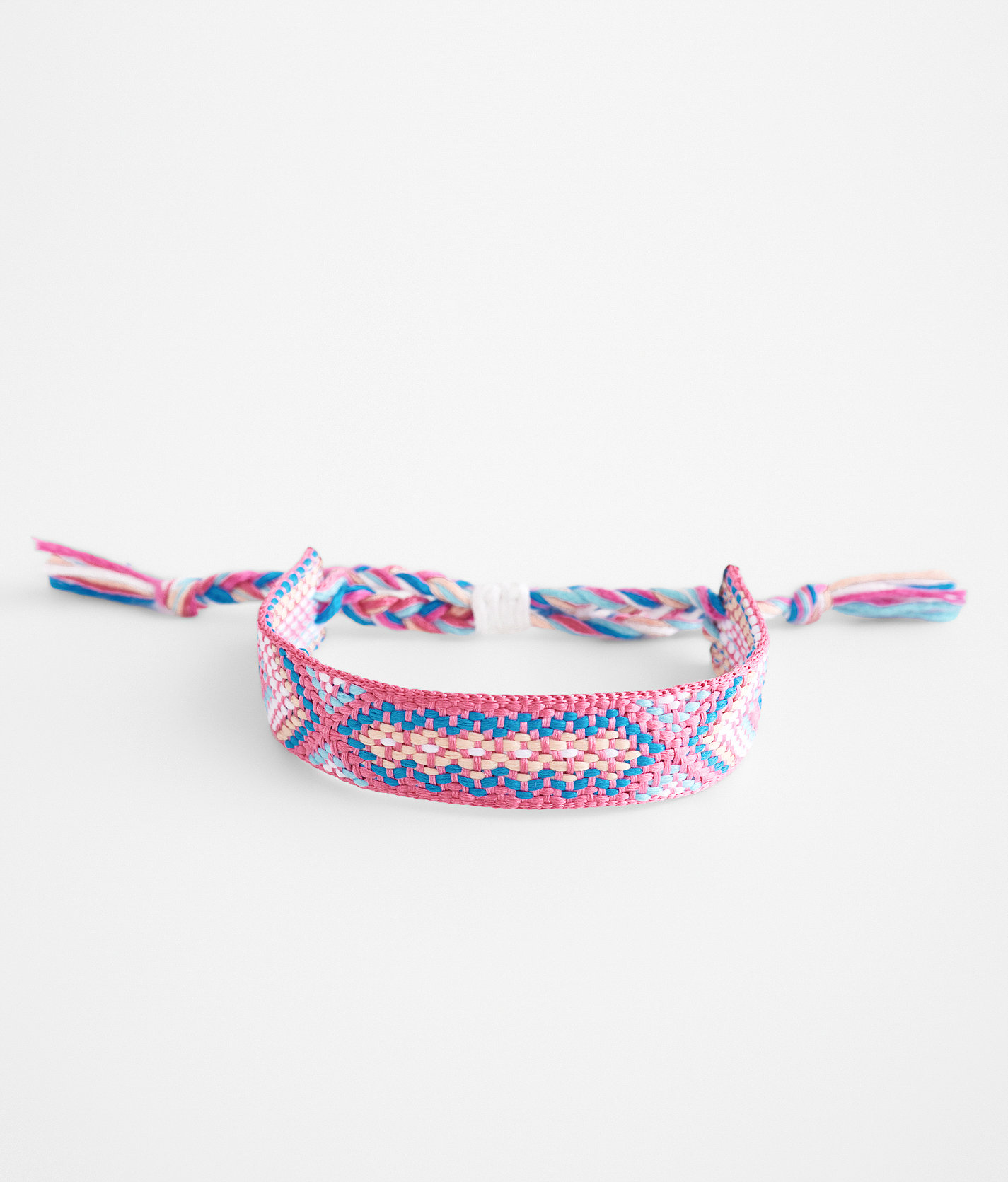 BKE Braided Slider Bracelet - Women's Jewelry in Pink