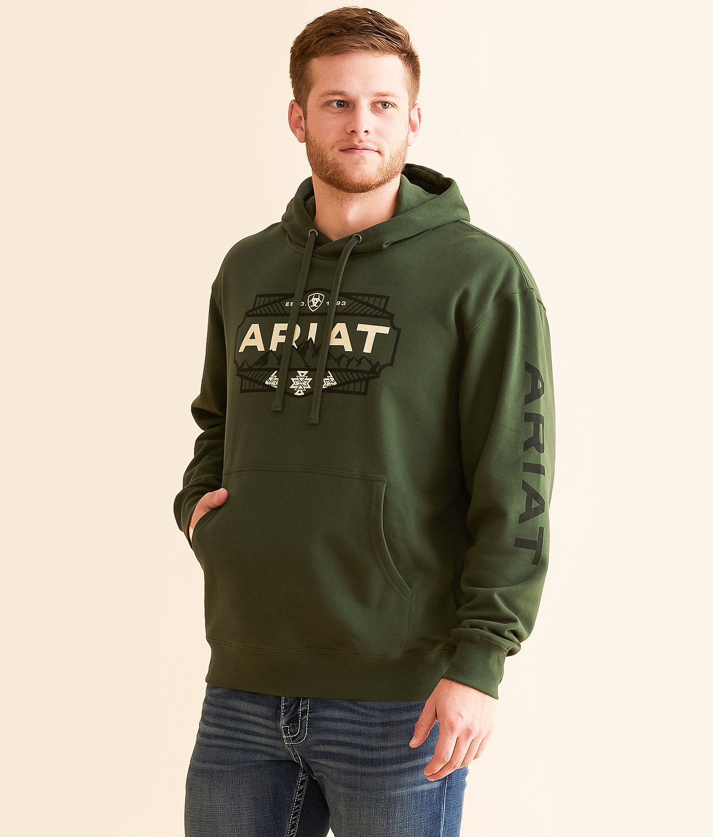 Ariat Chiricahua Mountain Badge Hooded Sweatshirt - Men's Sweatshirts in Duffle Bag