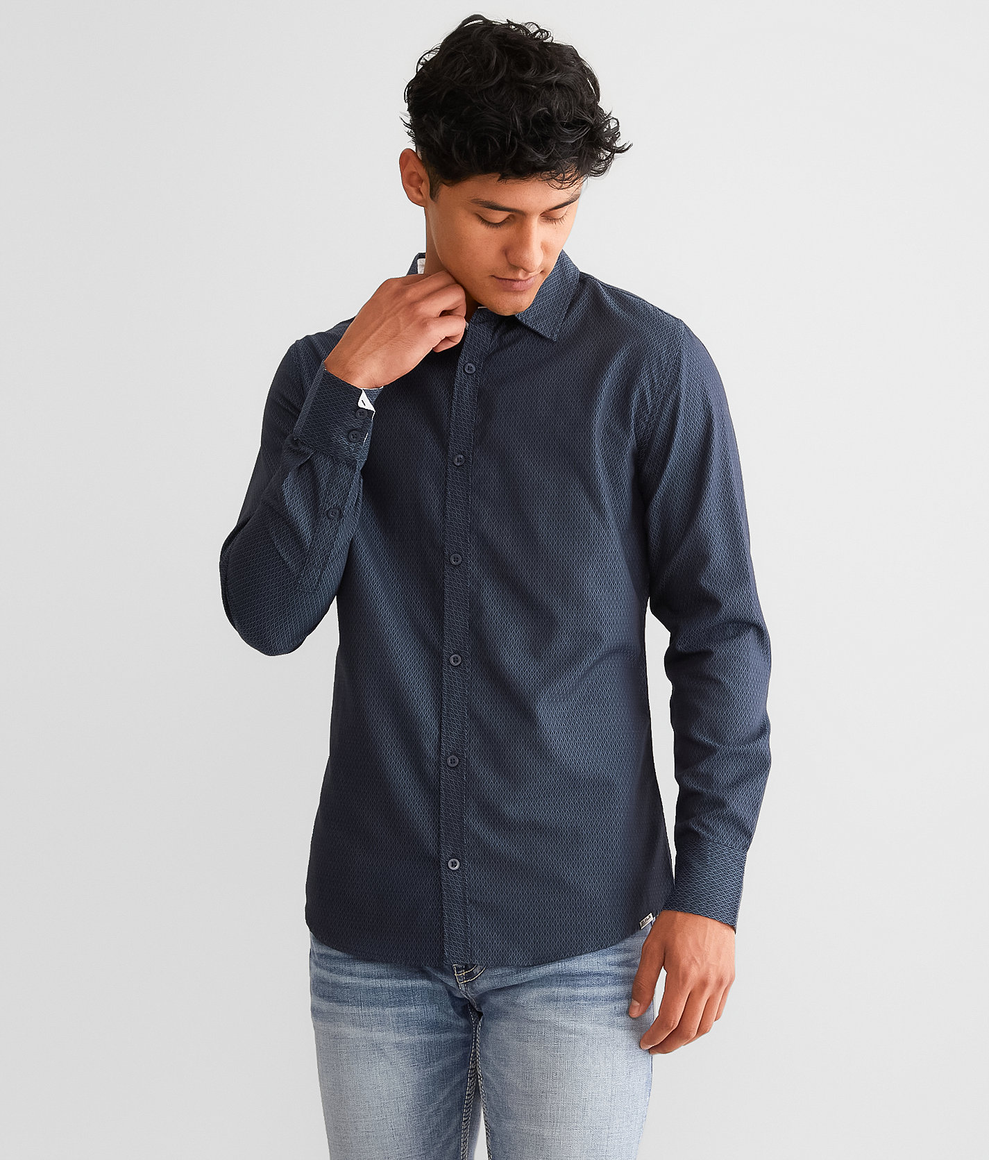 J.B. Holt Wave Tailored Shirt - Men's Shirts in Navy