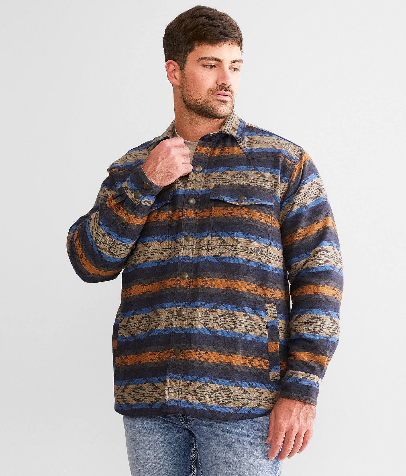 Ariat Hartland Shacket - Men's Coats & Jackets in Iron Heather