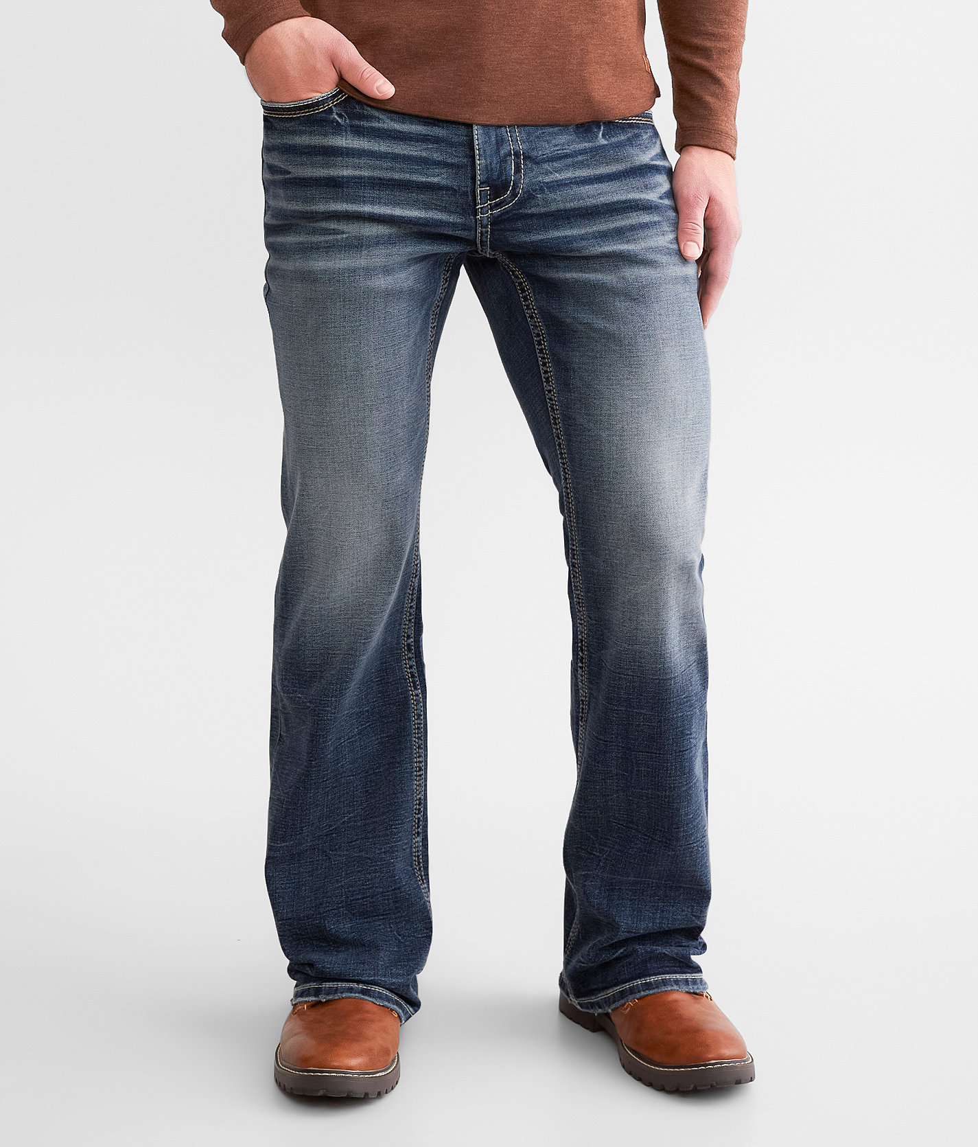 BKE Fulton Boot Stretch Jean - Men's Jeans in Silvia