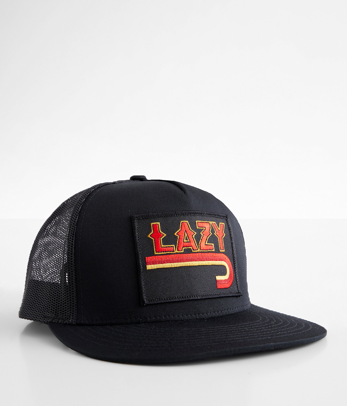 Lazy J Ranch Wear Logo Trucker Hat - Men's Hats in Black