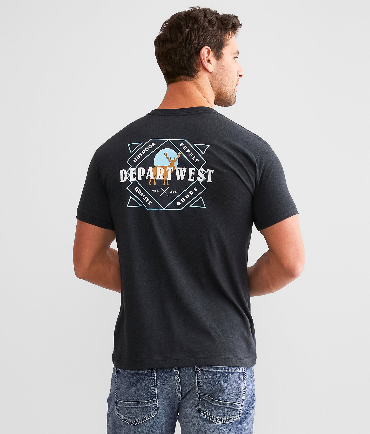Departwest Less Traveled T-Shirt - Men's T-Shirts in Midnight Pine Black