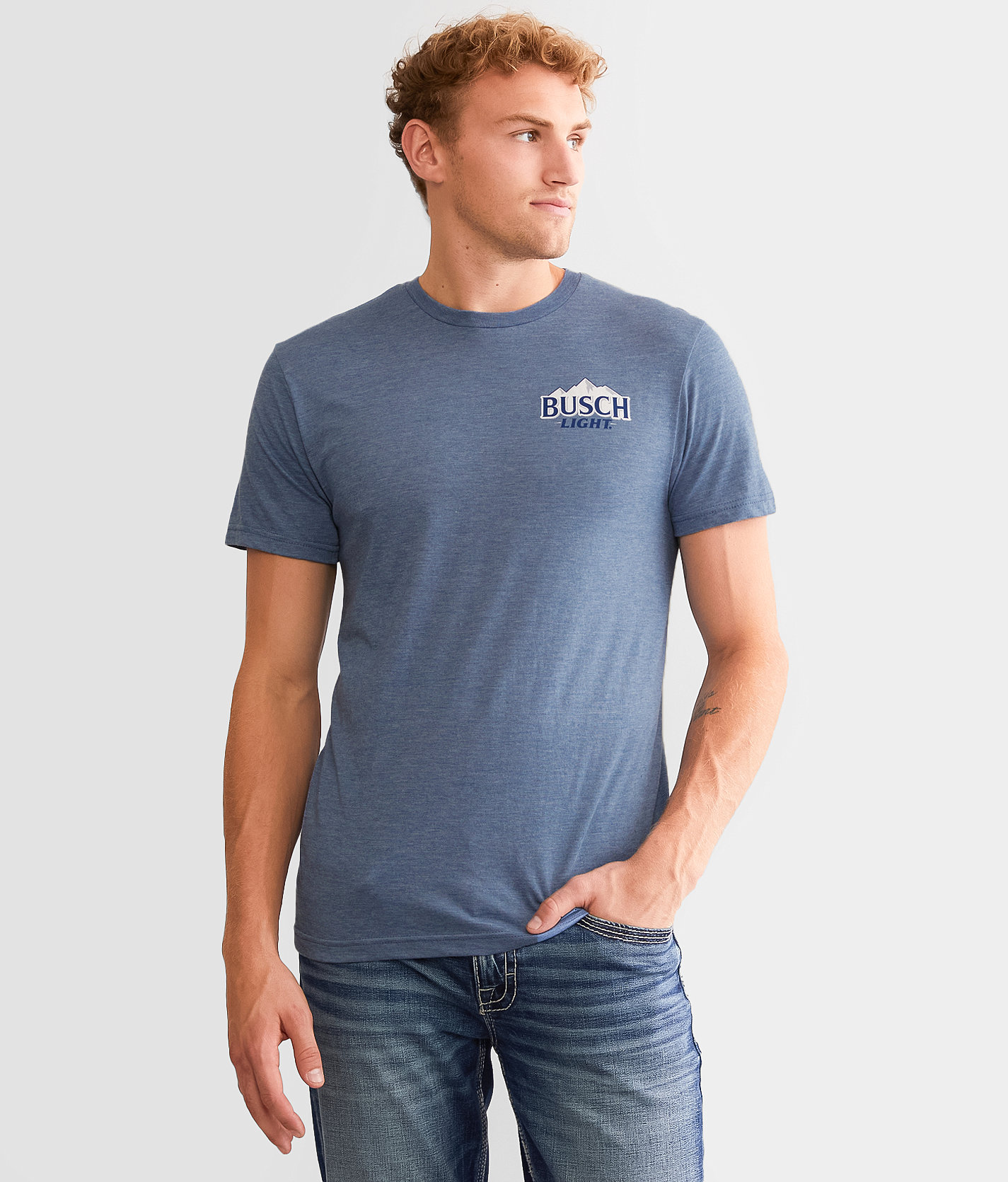 Brew City Busch Light® Horizon T-Shirt - Men's T-Shirts in Heather Indigo