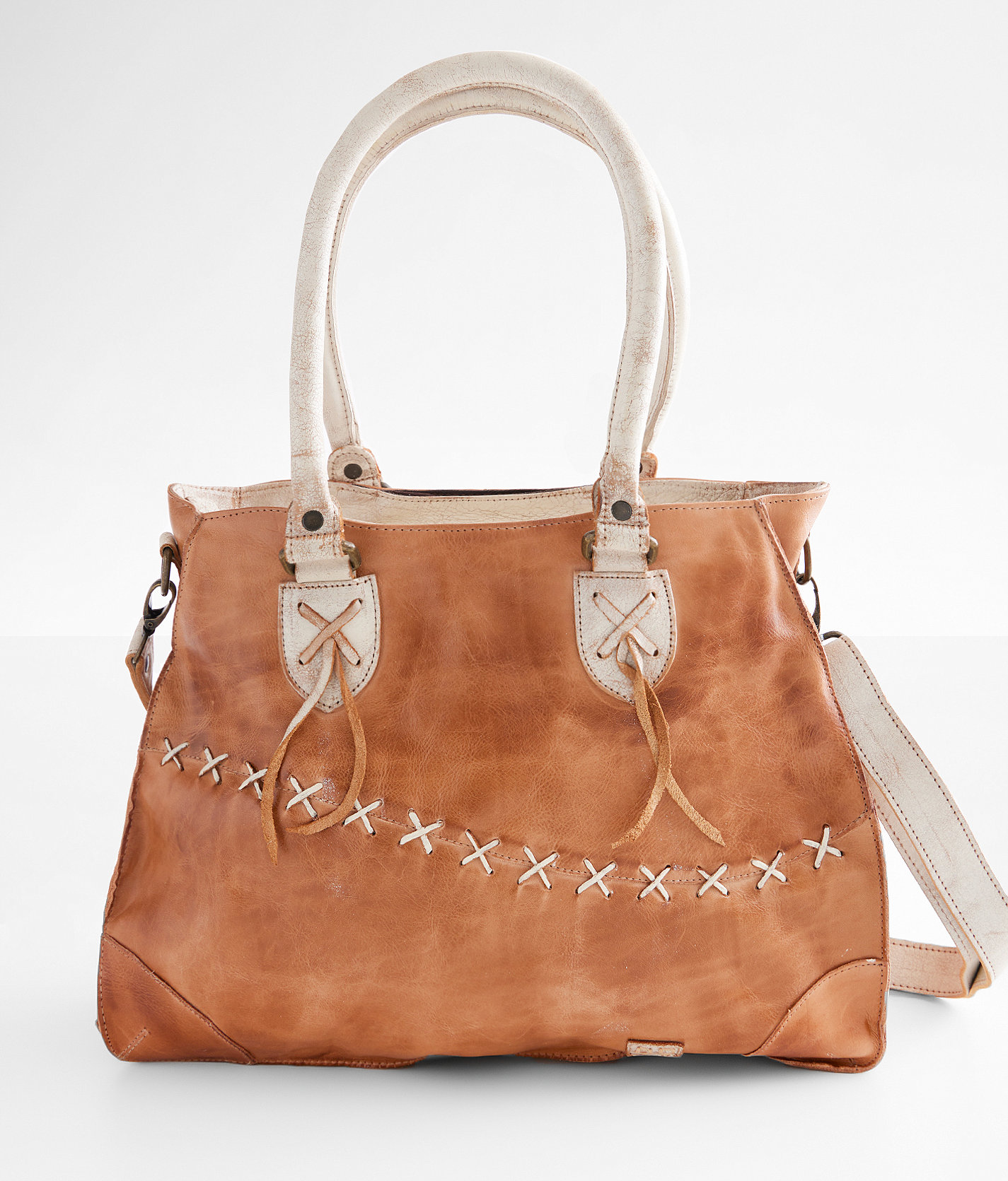 Bed Stu Bruna Leather Tote - Women's Bags & Wallets in Tan Rustic Nectar