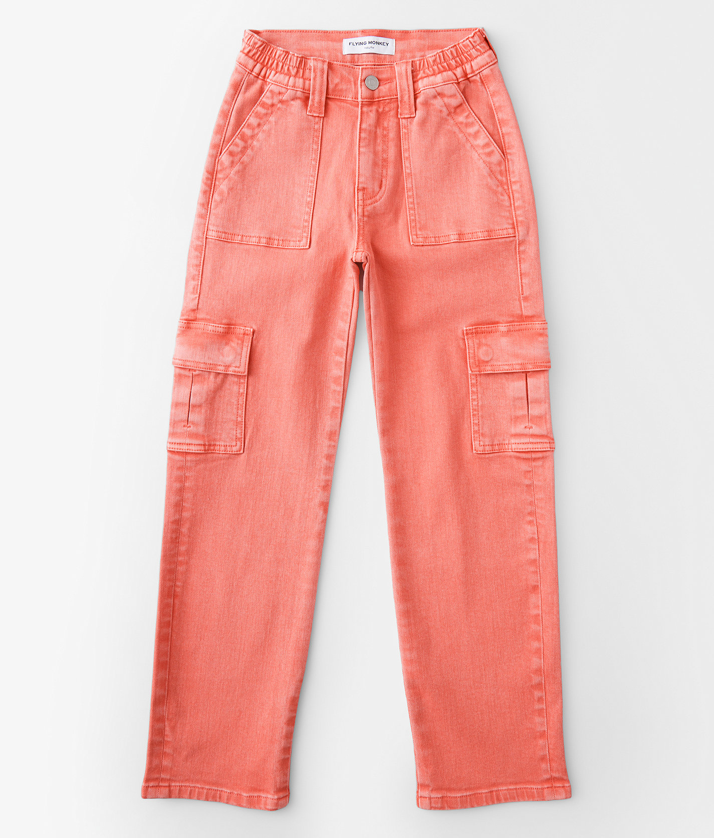 Girls - Flying Monkey High Rise Cargo Stretch Pant - Girl's Pants in Hibiscus