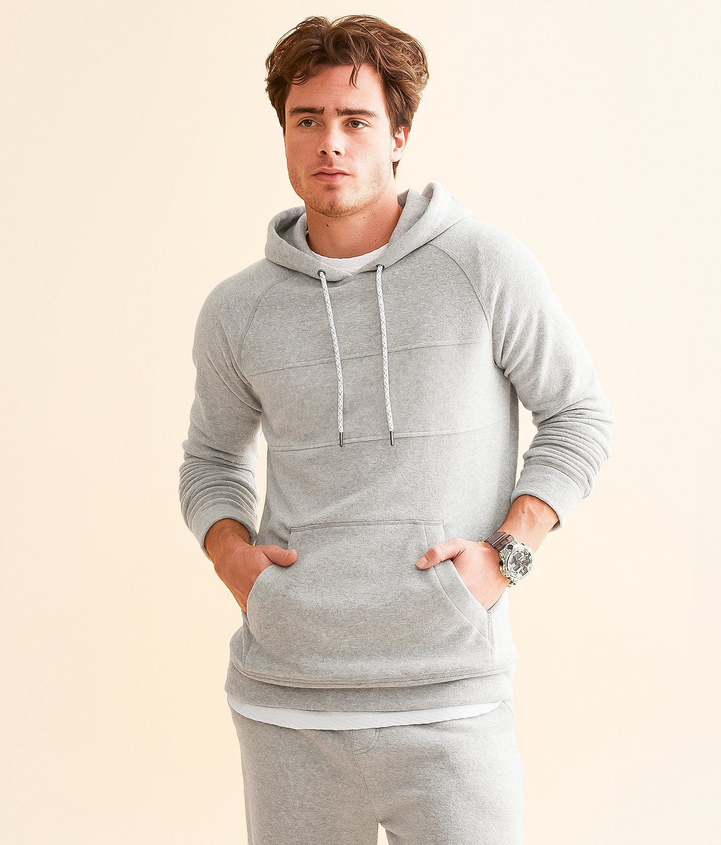 BKE Boone Hooded Sweatshirt - Men's Sweatshirts in Grey