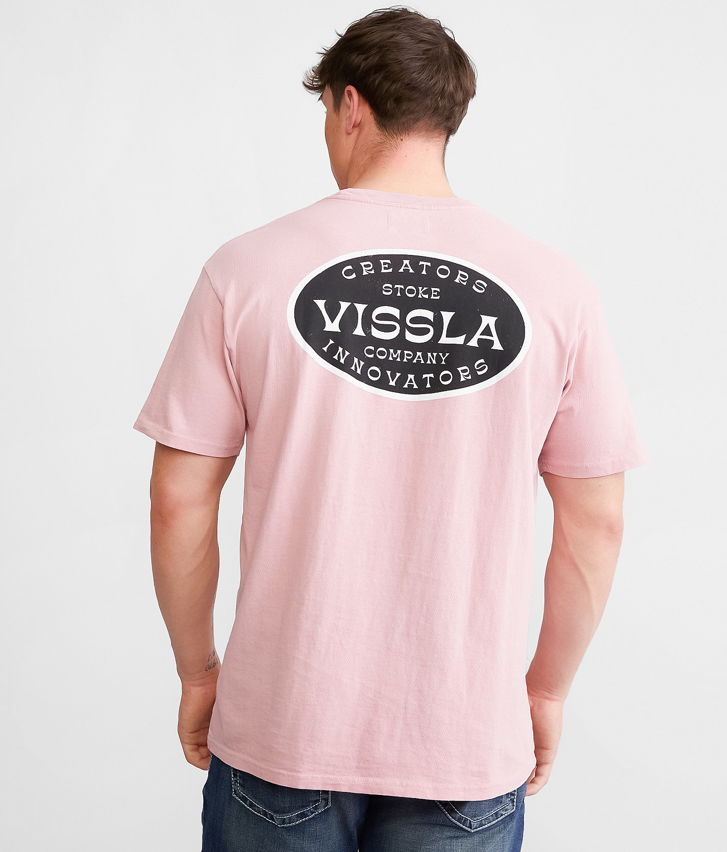 Vissla Buckled T-Shirt - Men's T-Shirts in Dusty Rose