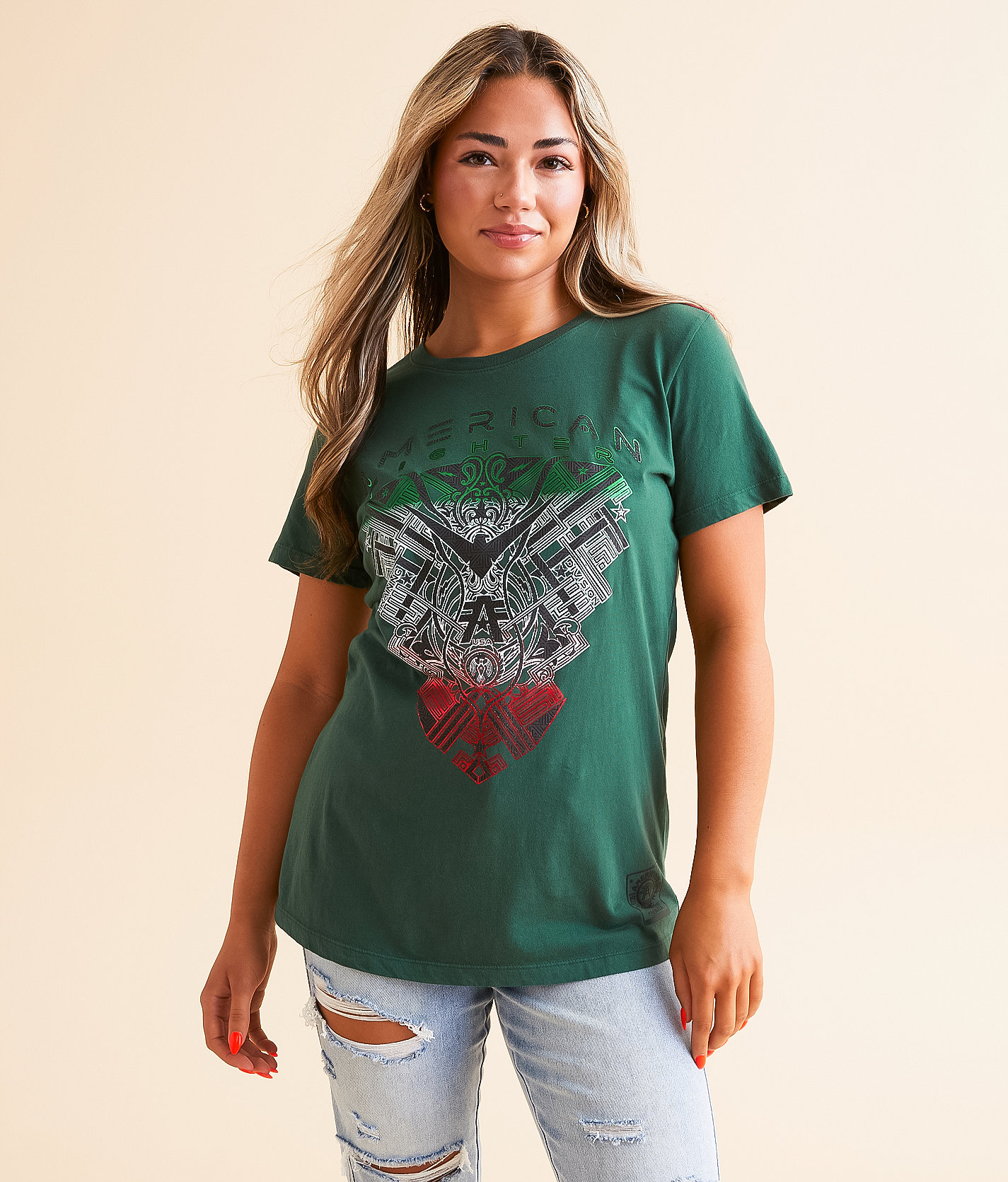 American Fighter Abilene T-Shirt - Women's T-Shirts in Smoke Pine
