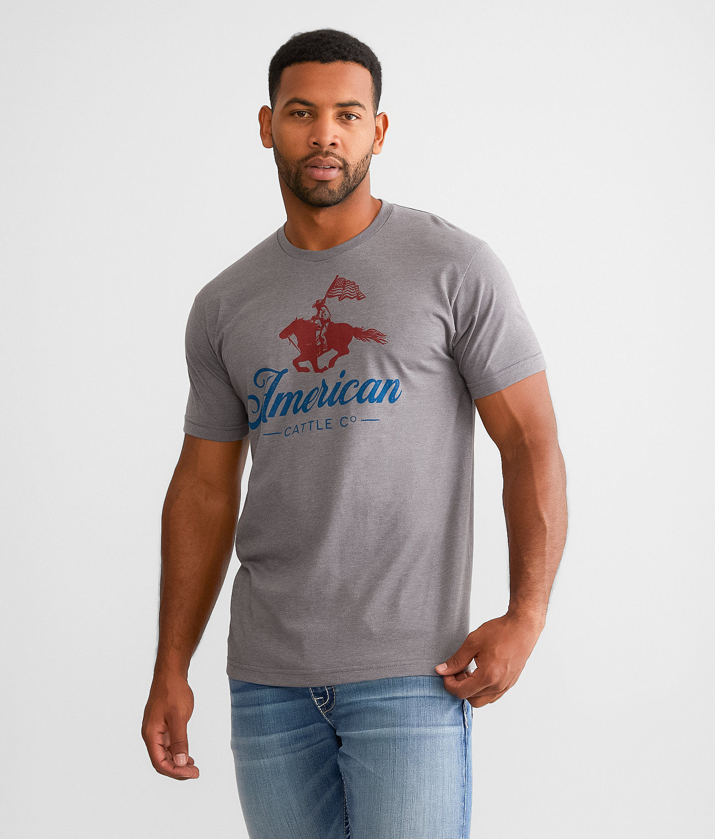 Rural Cloth ACC Cowboy T-Shirt - Men's T-Shirts in Heather Grey