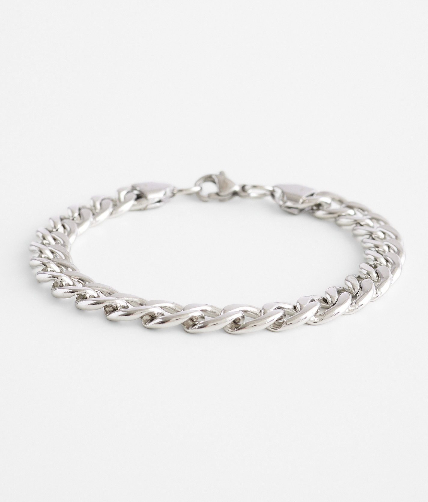BKE Stainless Steel Chain Bracelet - Men's Jewelry in Silver