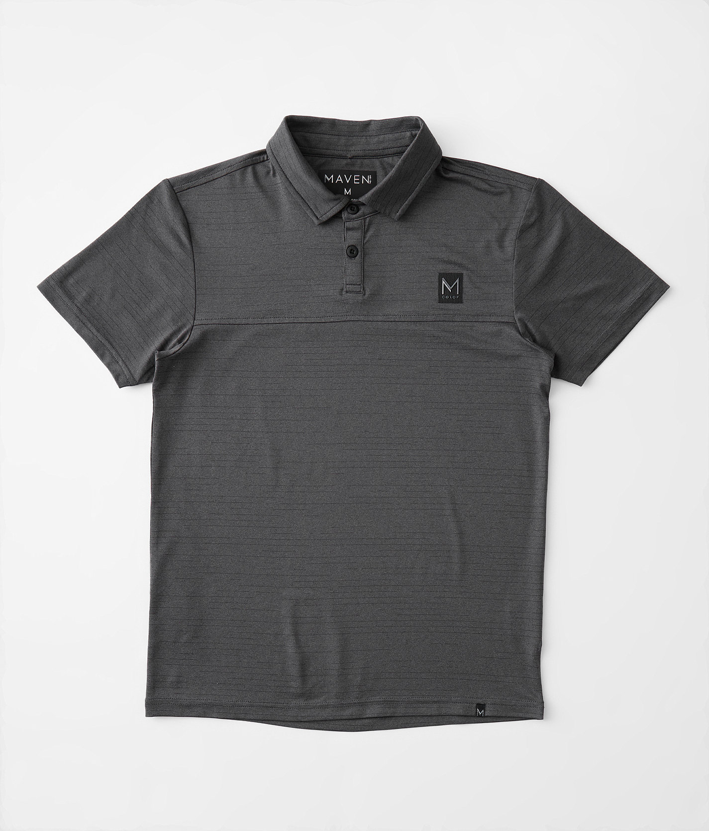 Boys - Maven Co-op Striped Performance Polo - Boy's Polos in Black