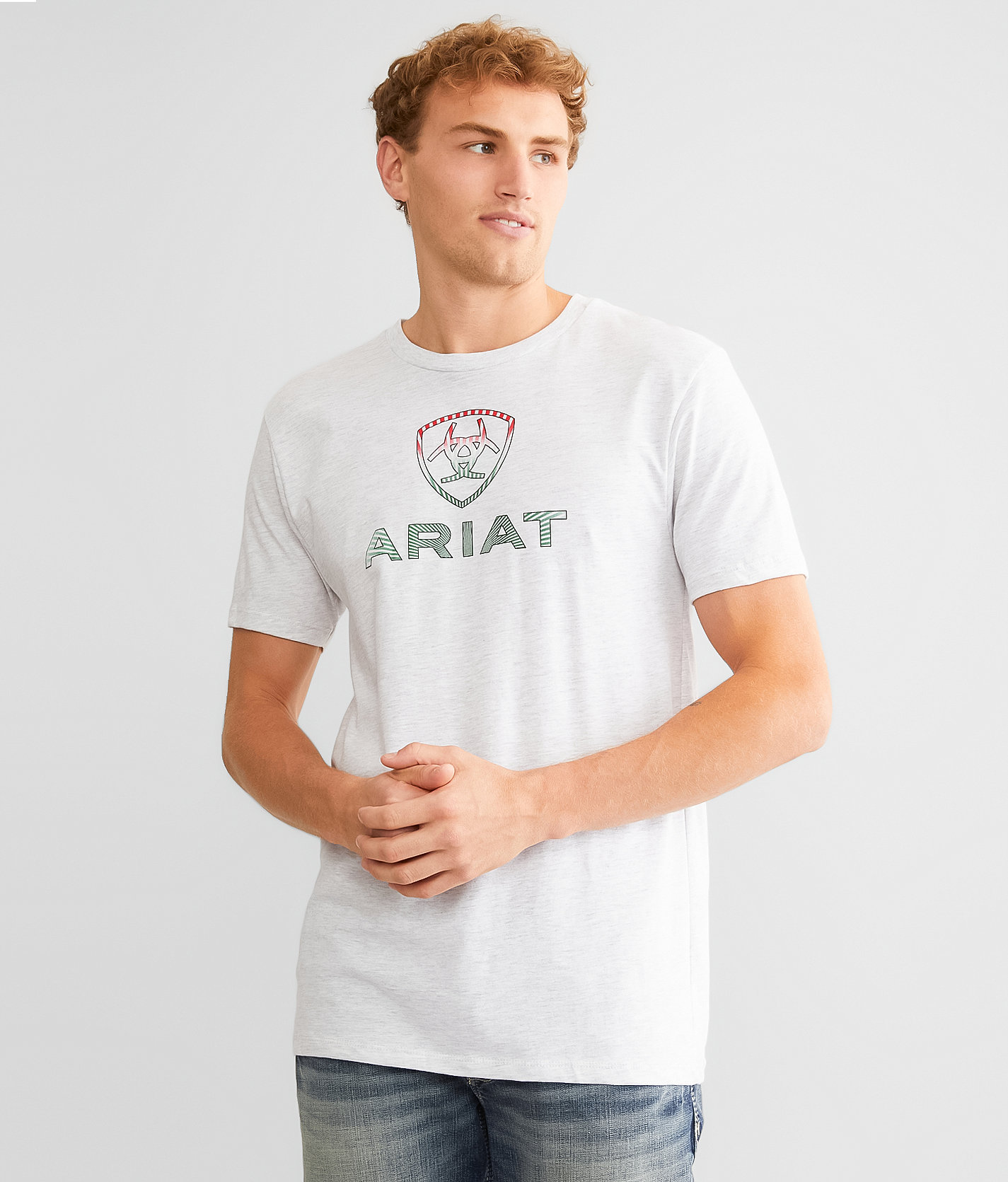 Ariat Sunburst Mexico T-Shirt - Men's T-Shirts in Ash
