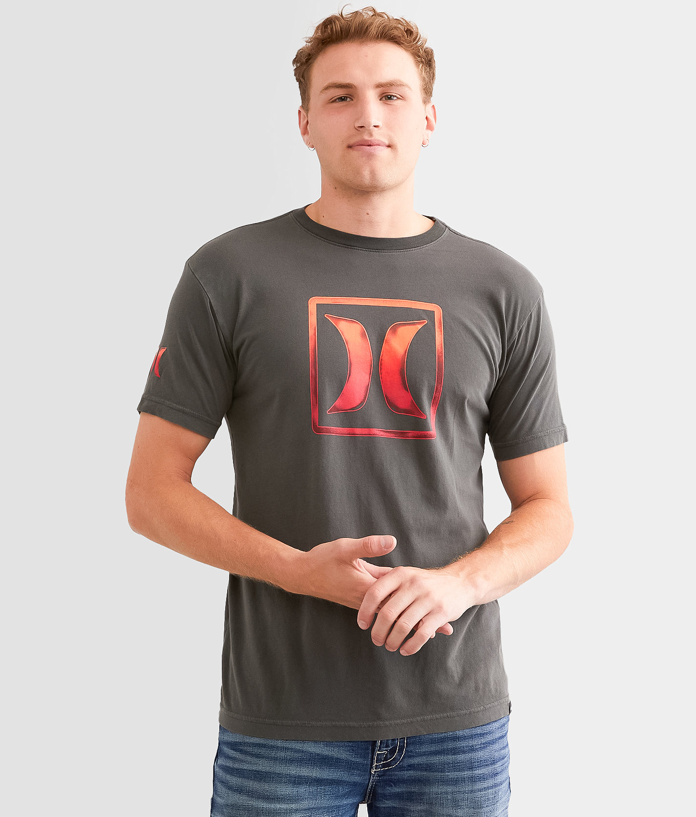 Hurley Slycon Pigment T-Shirt - Men's T-Shirts in Raven