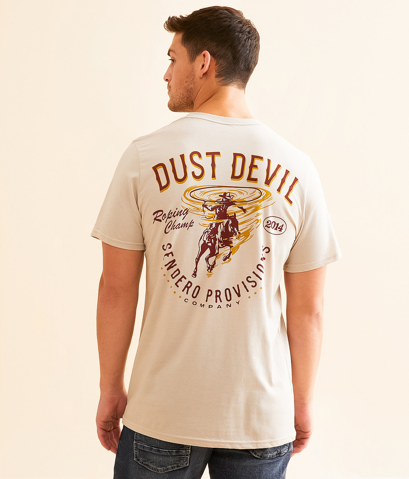 Sendero Provisions Co. Roping Champ T-Shirt - Men's T-Shirts in Sand