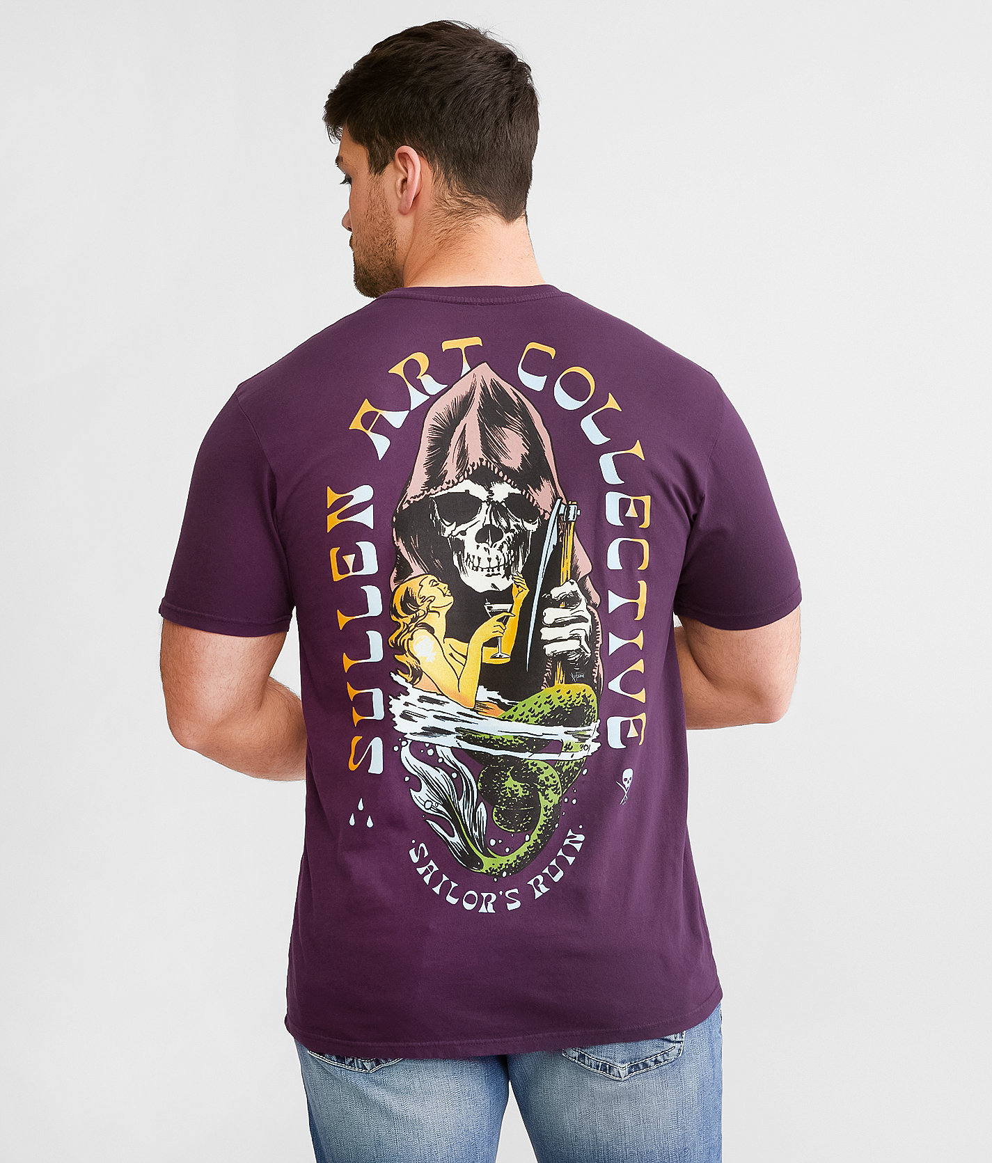 Sullen Swimming With Death T-Shirt - Men's T-Shirts in Gothic Grape