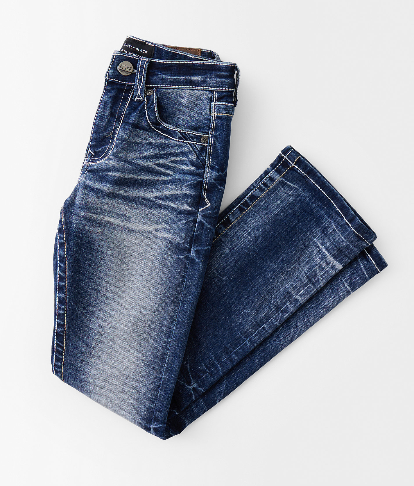 Boys - Buckle Black Fit No. 109 Boot Stretch Jean - Boy's Jeans in Flamenco