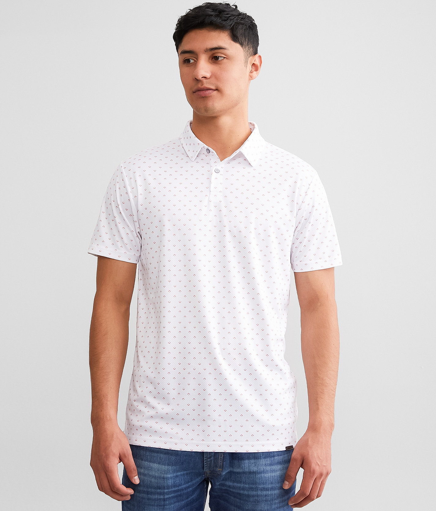 J.B. Holt Tenaja Performance Polo - Men's Polos in White Rose