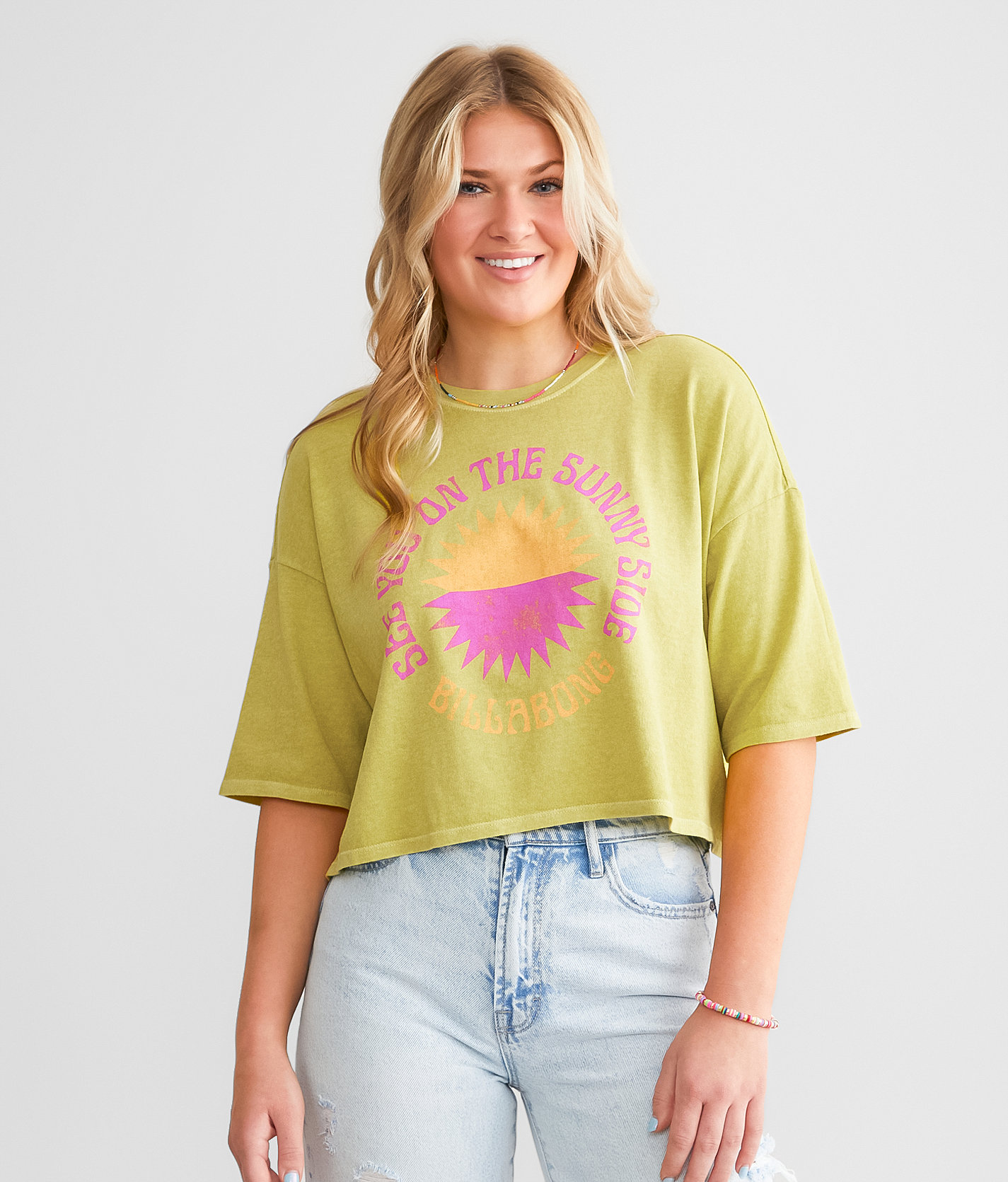 Billabong True Boy Cropped T-Shirt - Women's T-Shirts in Seaweed
