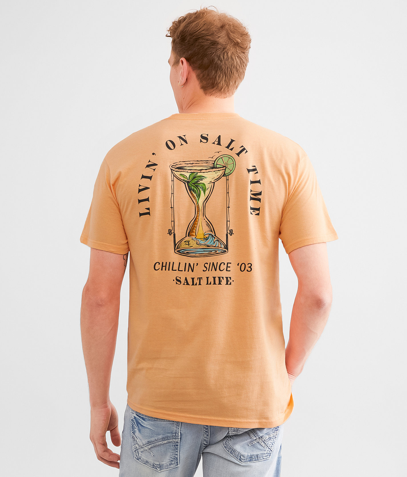 Salt Life Hourglass T-Shirt - Men's T-Shirts in Grapefruit