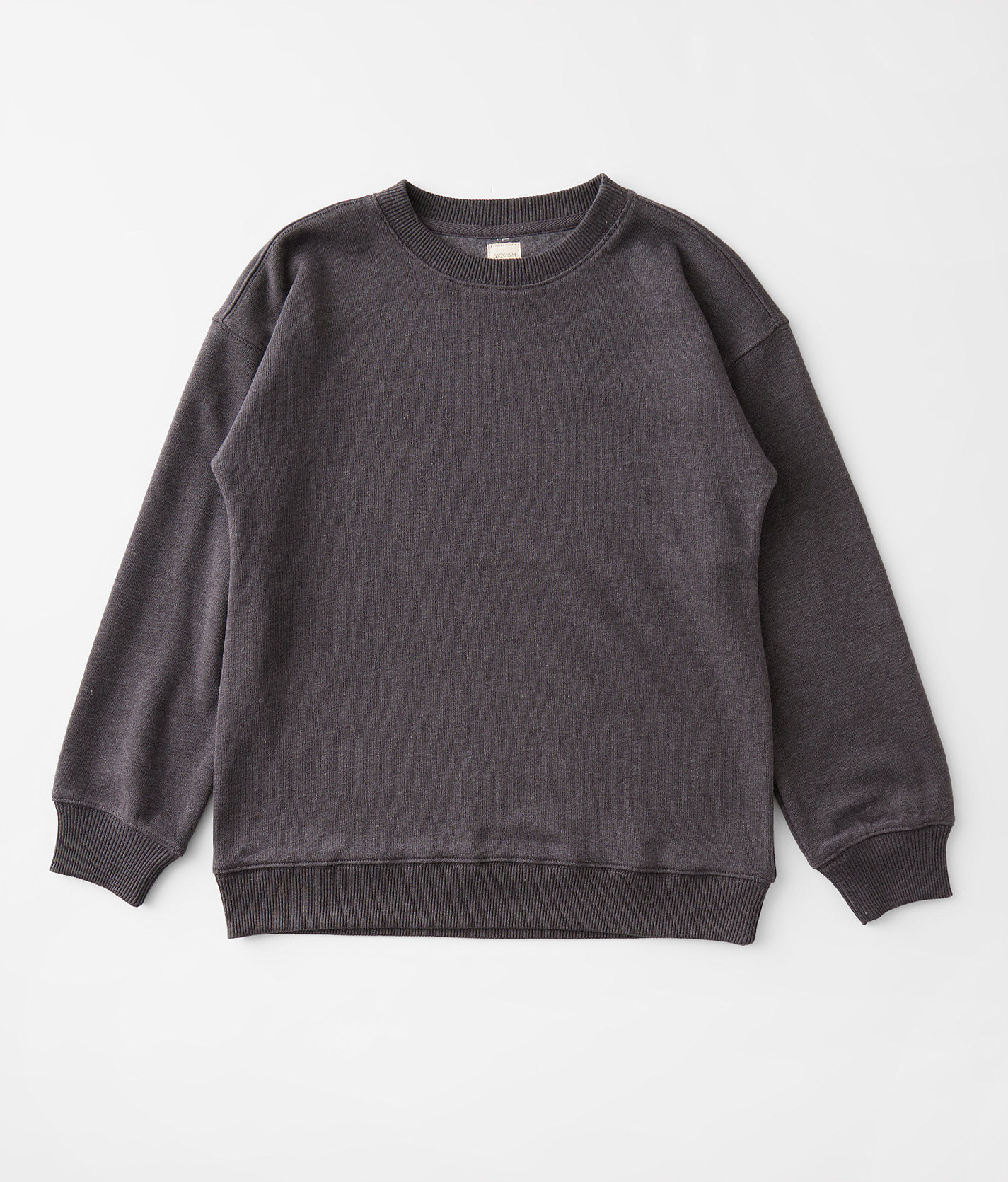 Girls - Modish Rebel Drop Shoulder Oversized Pullover - Girl's Sweatshirts in Charcoal