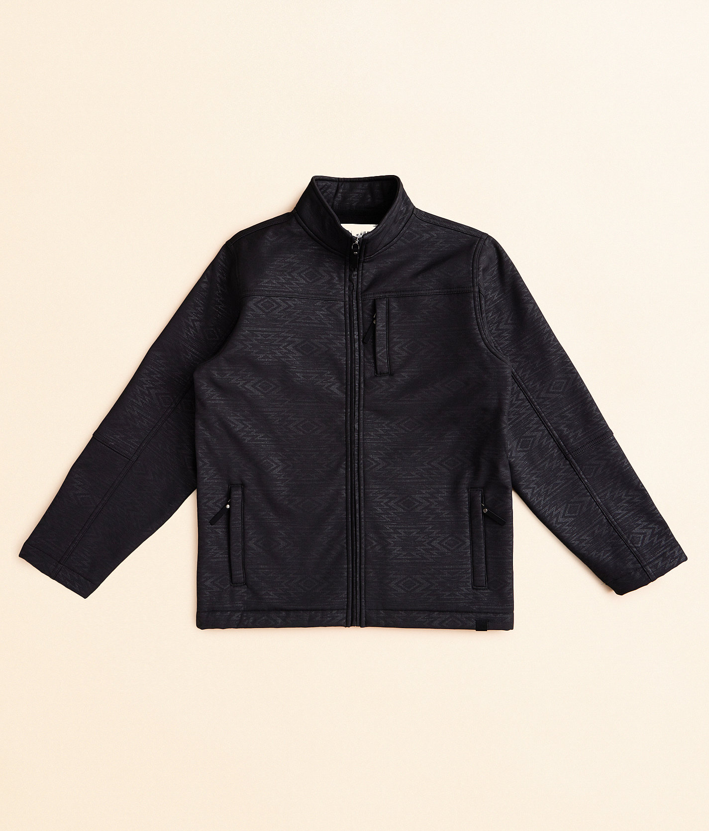 Boys - Gentry County Southwestern Softshell Jacket - Boy's Coats & Jackets in Black
