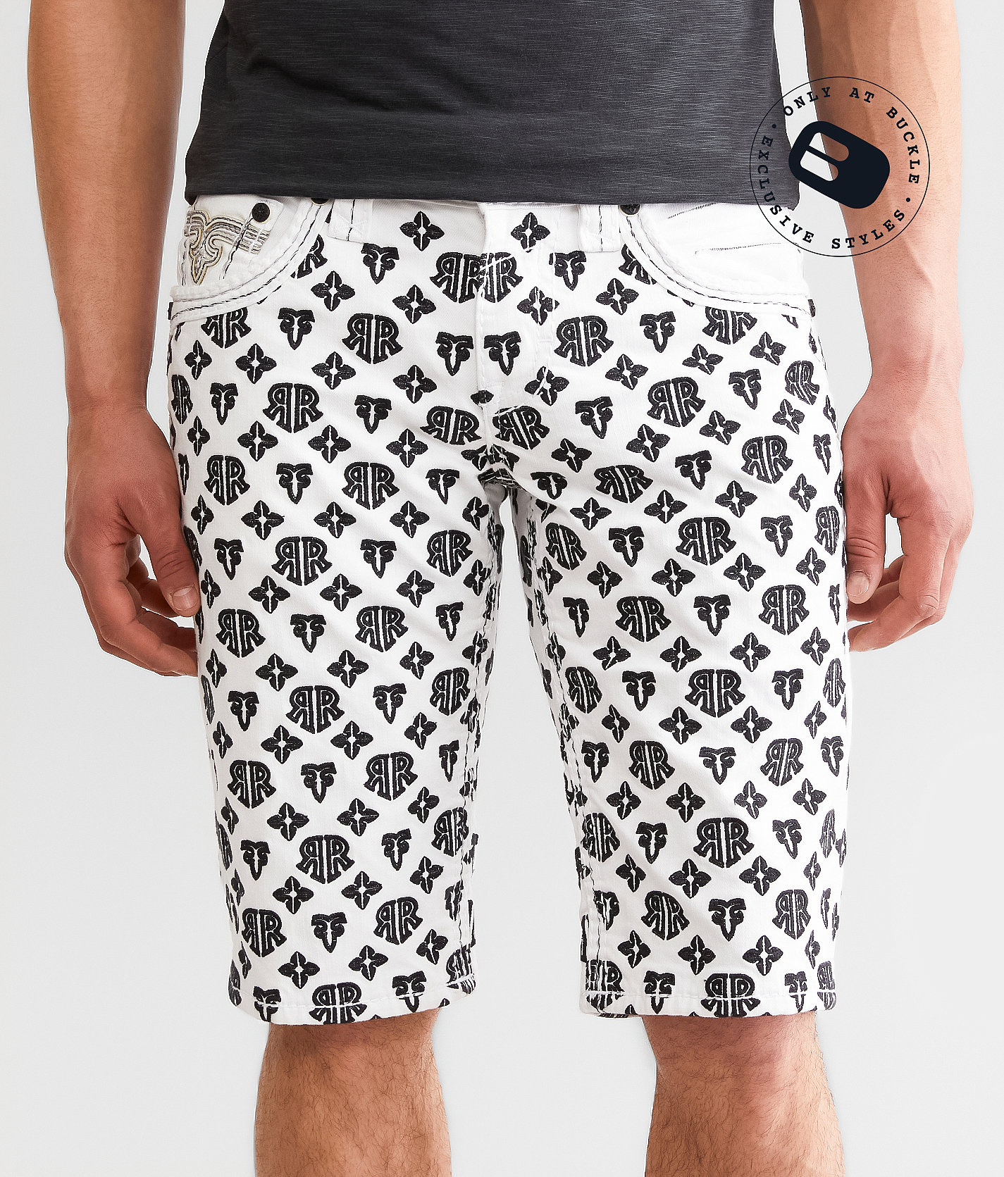 Rock Revival Jaymin 14" Stretch Short - Men's Shorts in Jaymin H202