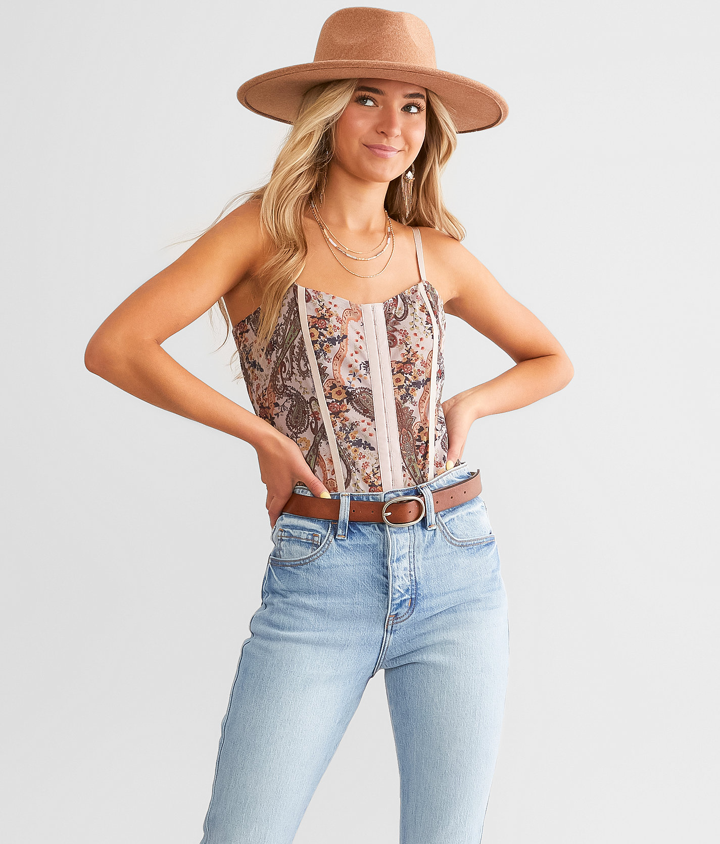 Willow & Root Floral Mesh Bodysuit - Women's Bodysuits in Mauve