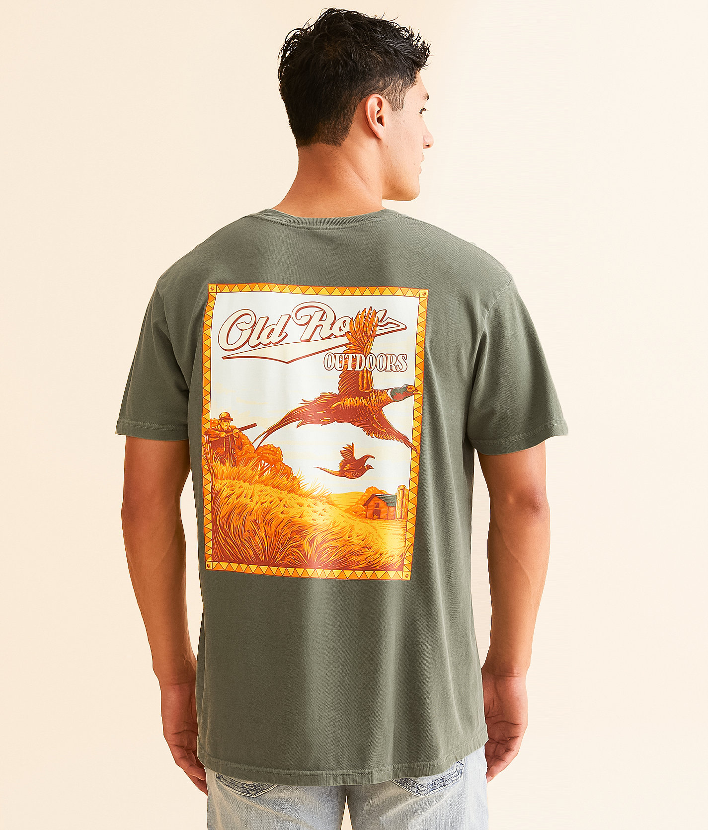 Old Row Pheasant Hunt T-Shirt - Men's T-Shirts in Moss