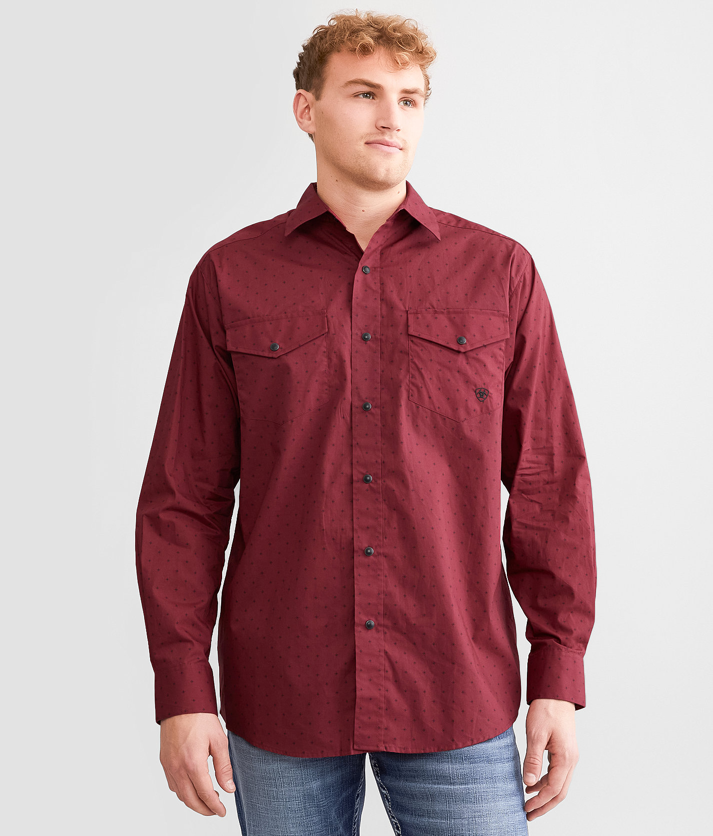 Ariat Norwin Shirt - Men's Shirts in Tibetan Red