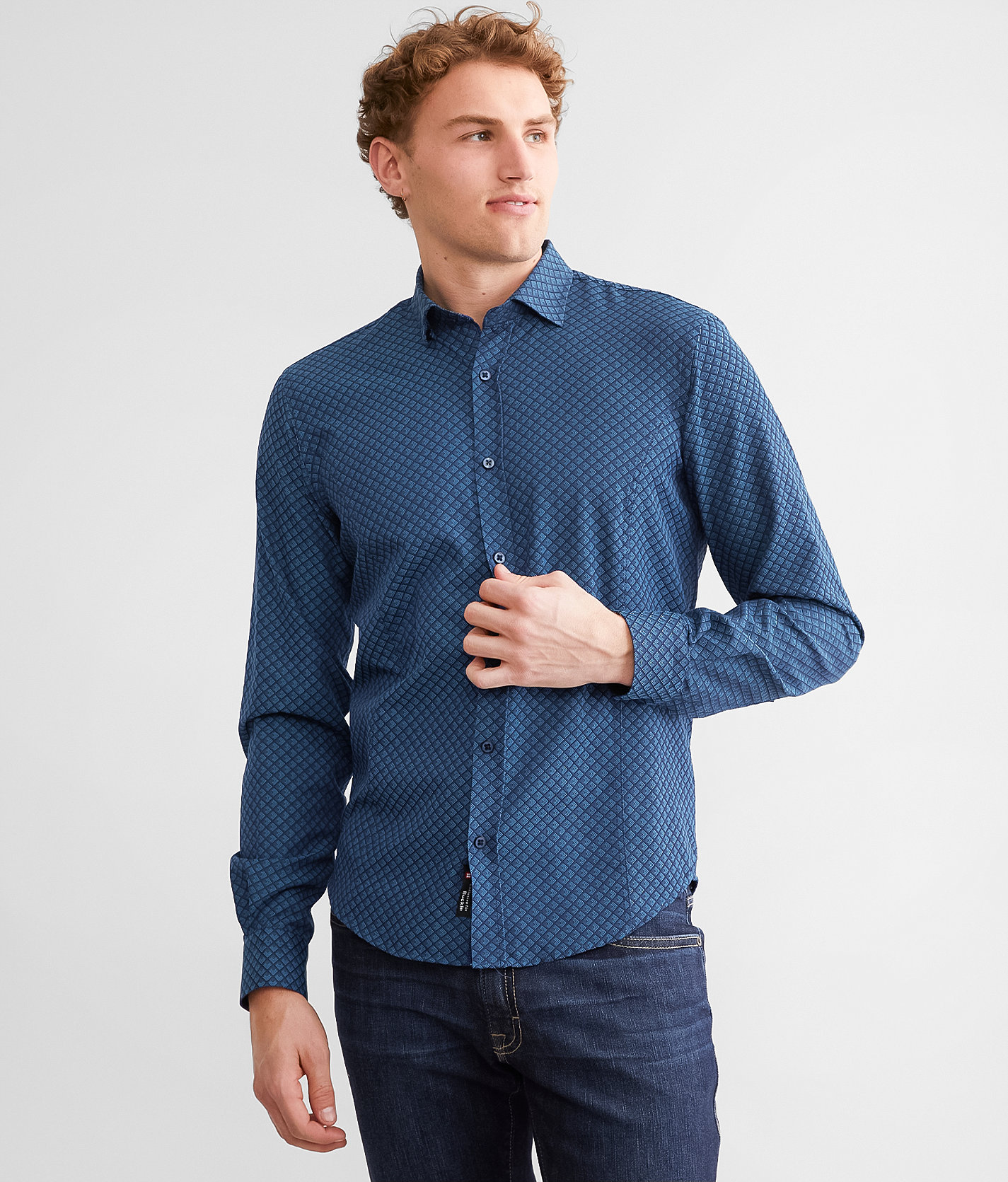 Eight X Printed Shirt - Men's Shirts in Teal