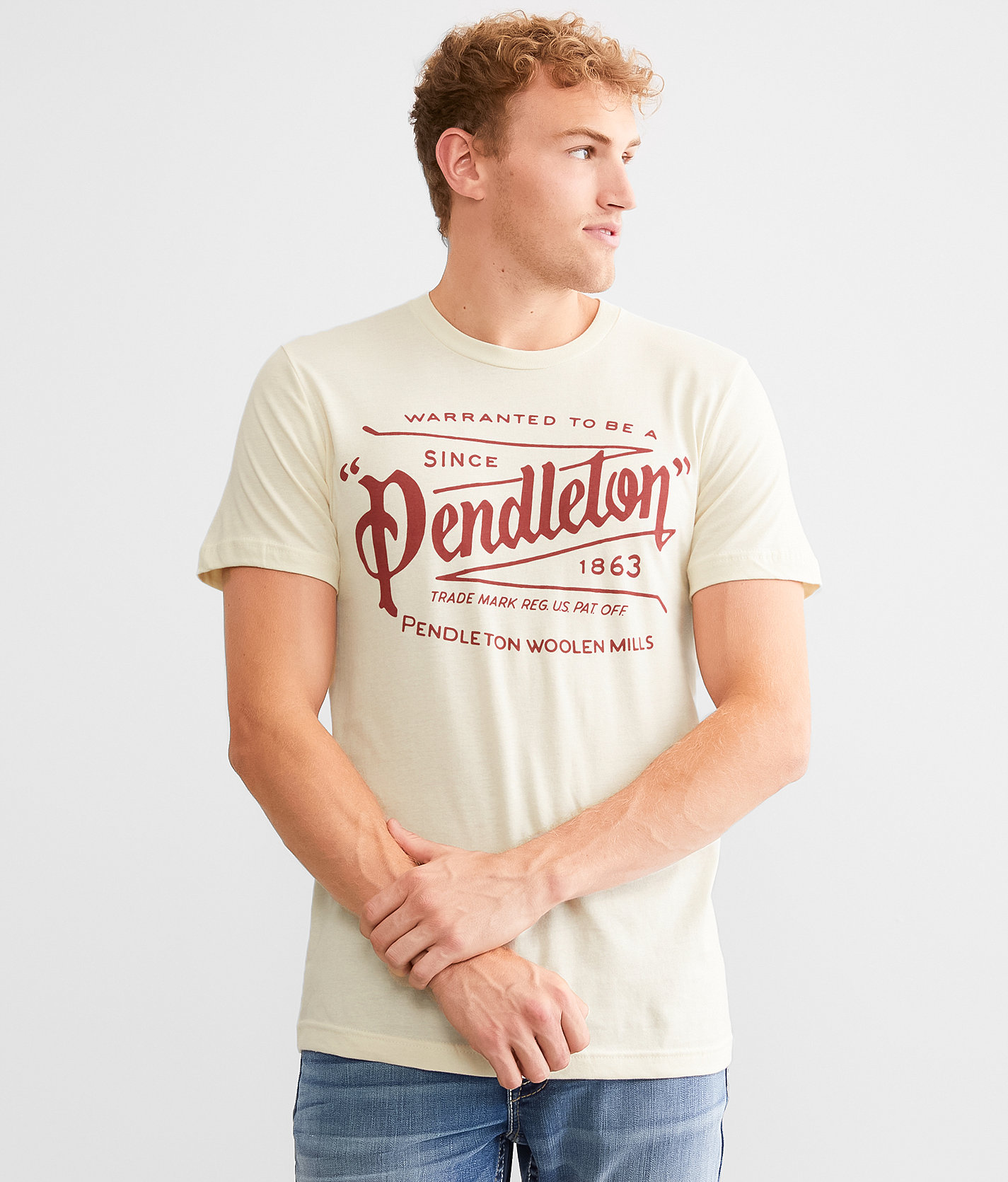 Pendleton Archive T-Shirt - Men's T-Shirts in Natural Maroon