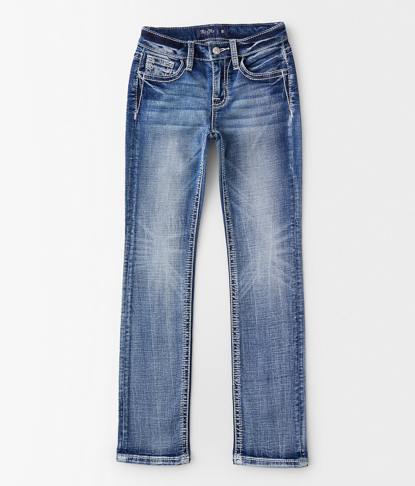Girls - Miss Me Mid-Rise Straight Stretch Jean - Girl's Jeans in L268