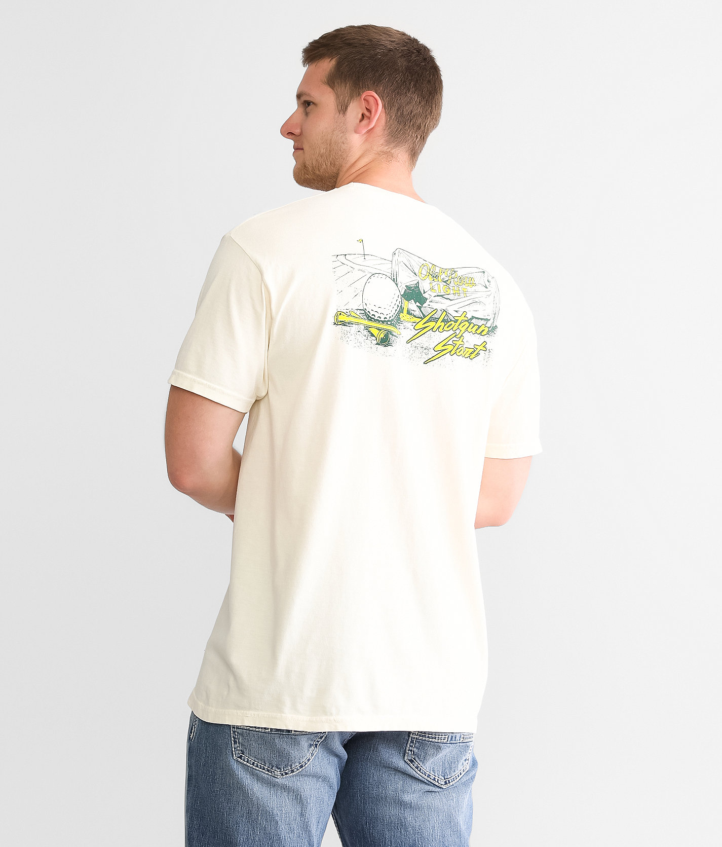 Old Row Golf Shotgun T-Shirt - Men's T-Shirts in Ivory